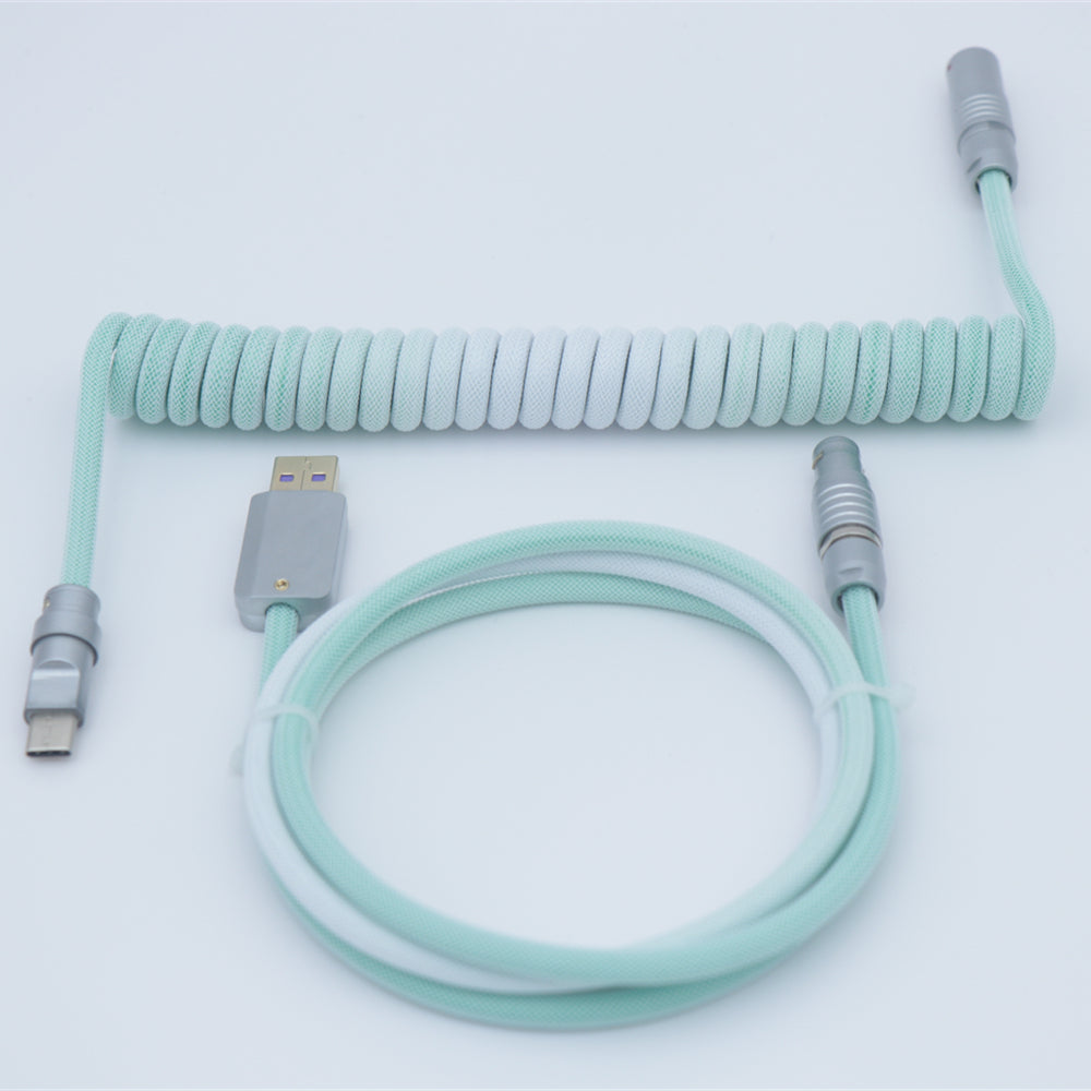 YUNZII Mystery Bundles - Handmade Pastel Aviator Coiled Cable for Keyboard & Gaming Accessories | Perfect for Mechanical Keyboards, PC Setup, and Gift Giving