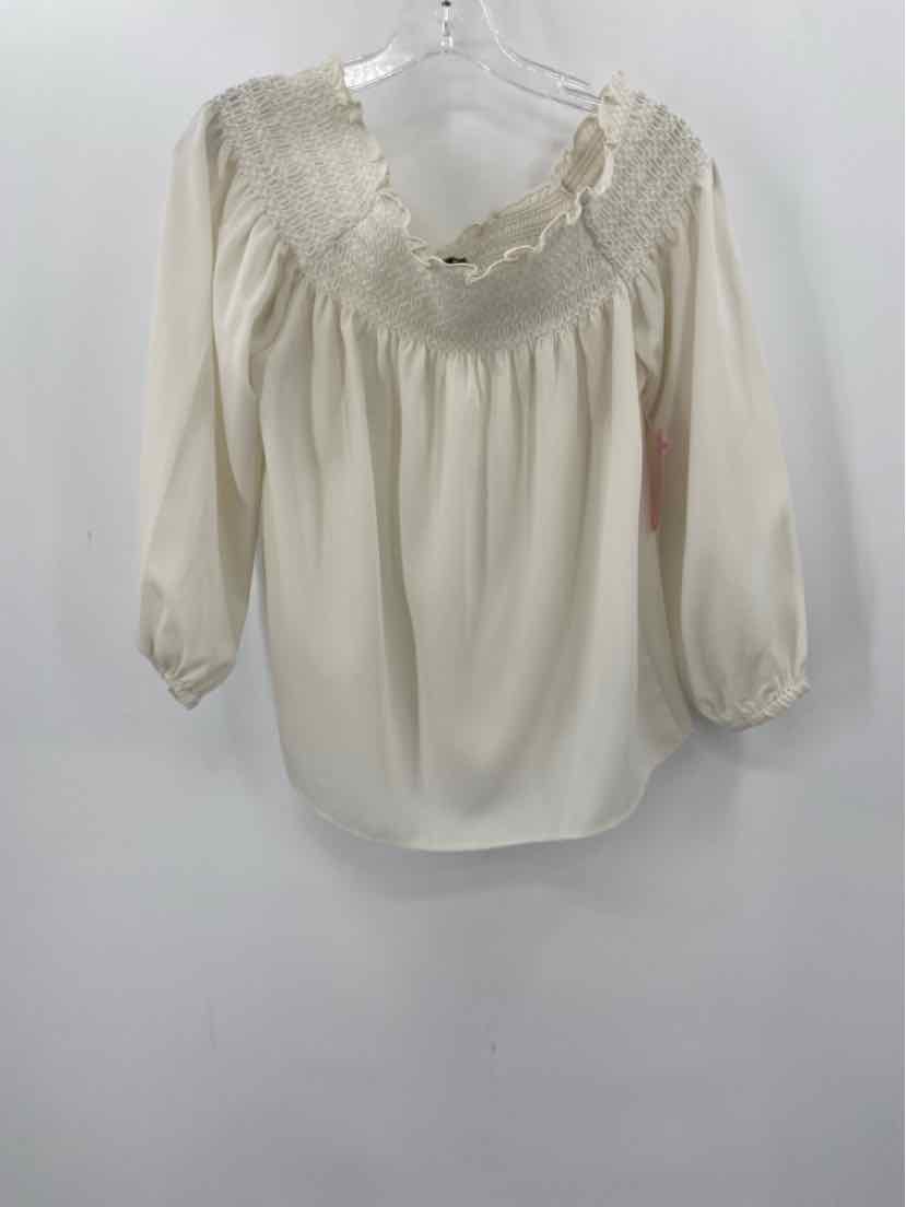 Pre-Owned Ann Taylor Ivory Blouse Size XS - Perfect for Work, Office & Casual Wear | Vintage Women's Top