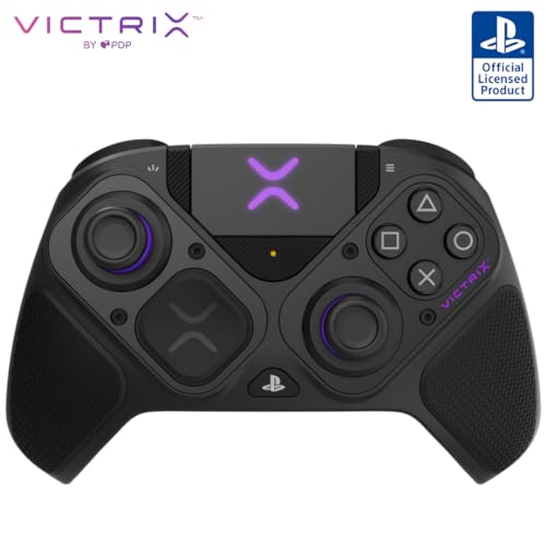 PDP Victrix Pro BFG Wireless Gaming Controller for PS5 & PC - Customizable Back Buttons, Triggers & Paddles, Wired/Wireless Modes with App Support - Perfect for Competitive Gaming & Esports Tournaments