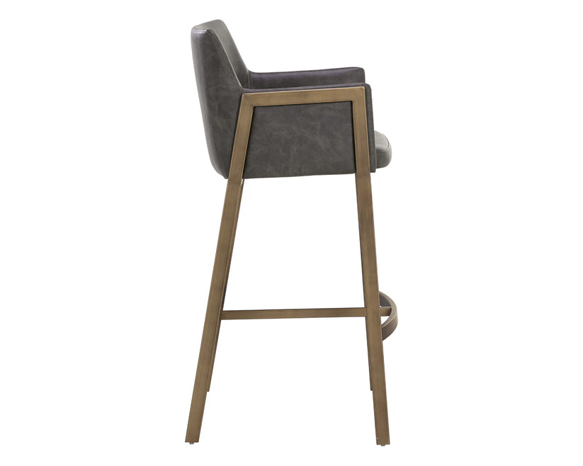 Bernadette Modern Counter Stool - Adjustable Height Bar Stool with Cushion for Kitchen Island, Breakfast Nook & Home Bar - Comfortable Dining & Seating Furniture for Home Decor