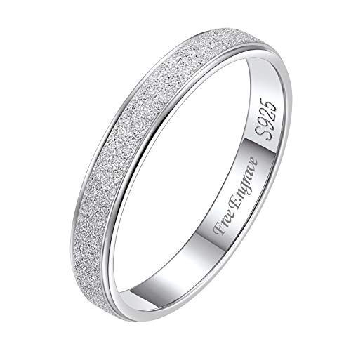 F. 3mm Stardust Ring-engravable