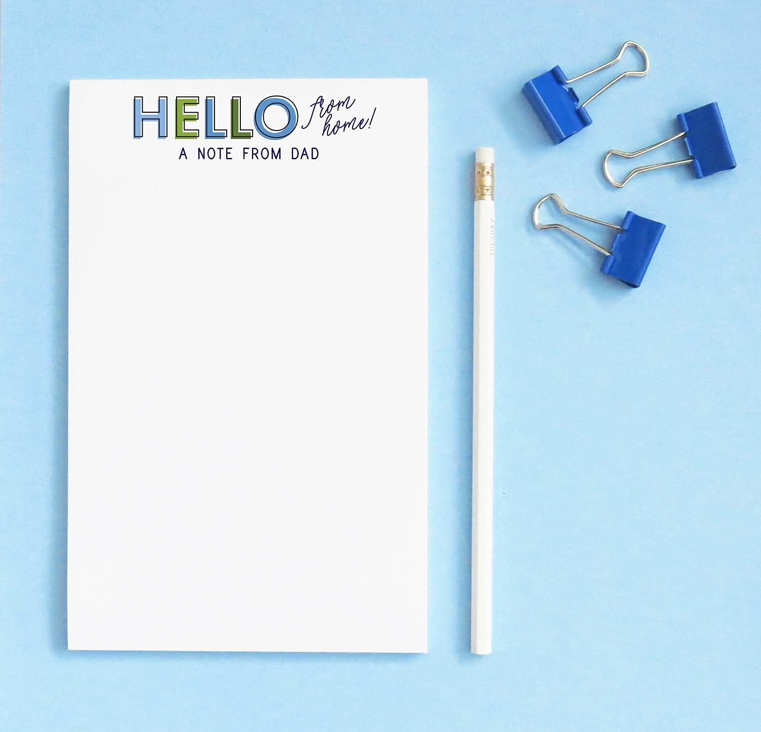 Personalized Camp Notepad for Dad - 5.5x8.5in Stationery Set | Perfect for Father's Day Gifts & Outdoor Adventures