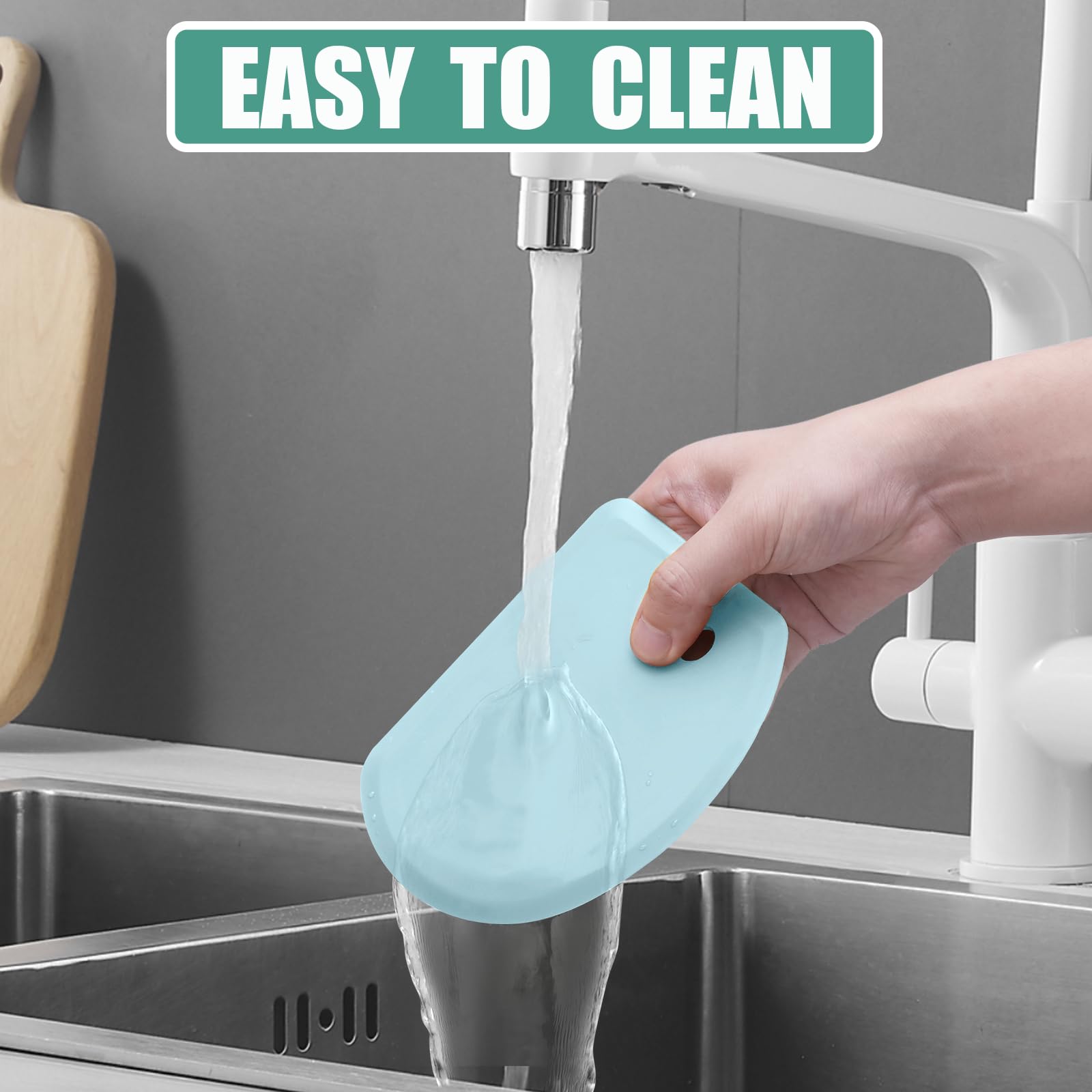 Premium Stainless Steel Silicone Dough Scraper - 5.98