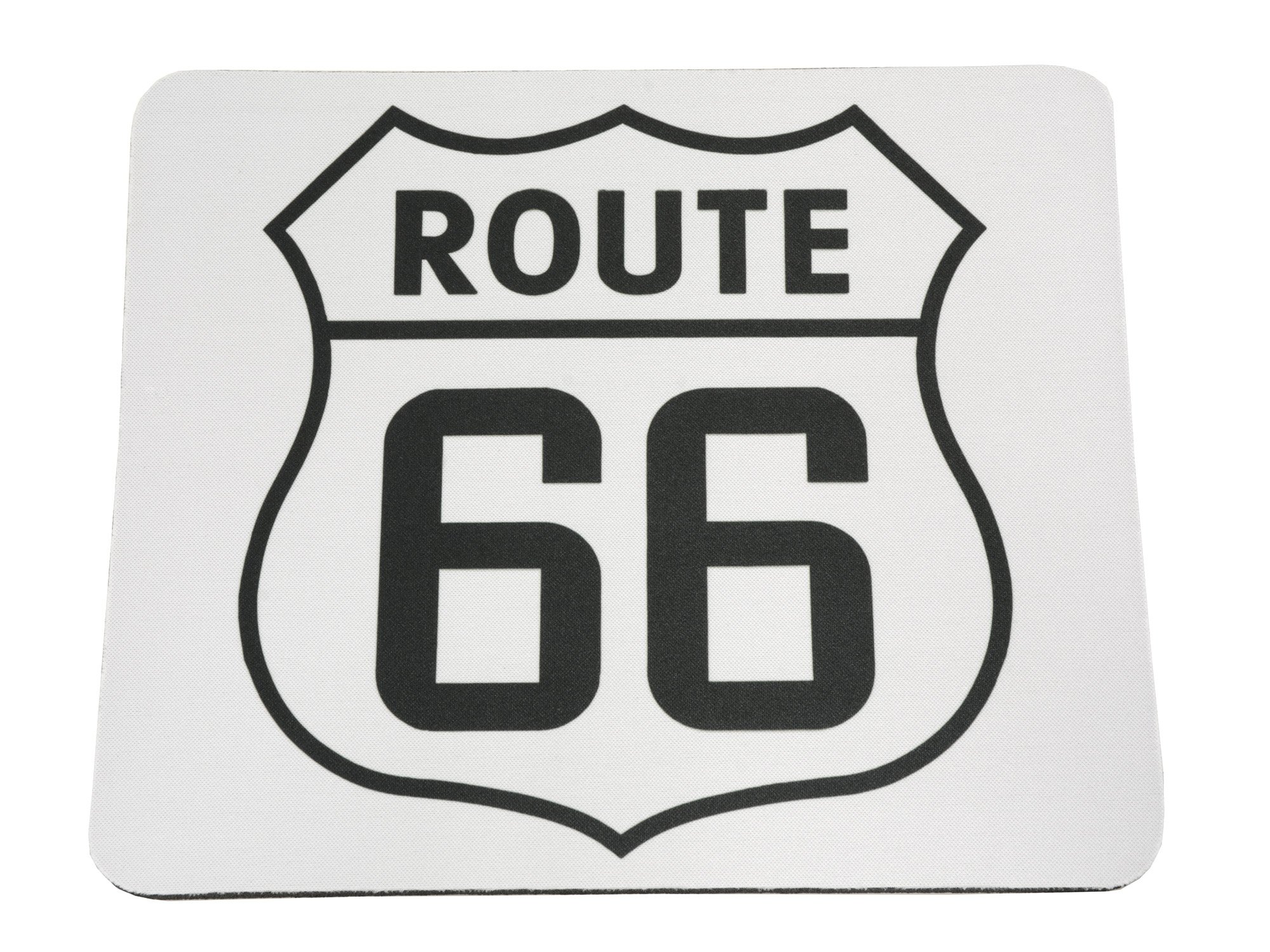 Corvette Central Route 66 Mouse Pad - Non-Slip Rubber Base, Smooth Surface for Precise Tracking | Perfect for Gaming, Office & Computer Workstations | Classic American Car Enthusiast Gift