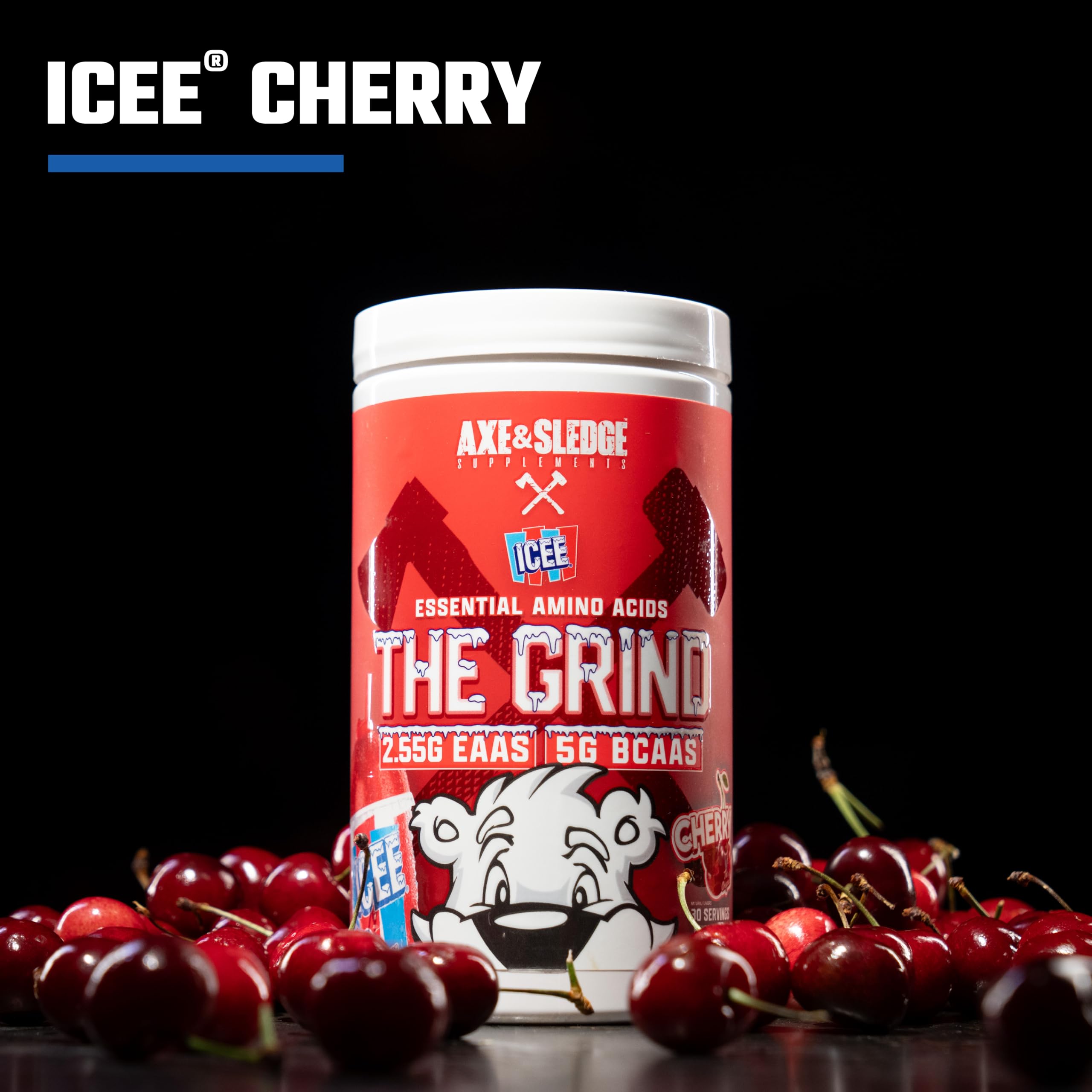 Premium Essential Amino Acids & BCAA Supplement - 30 Servings (ICEE Cherry Flavor) for Muscle Recovery, Endurance & Workout Performance | Ideal for Athletes, Gym Enthusiasts & Fitness Lovers