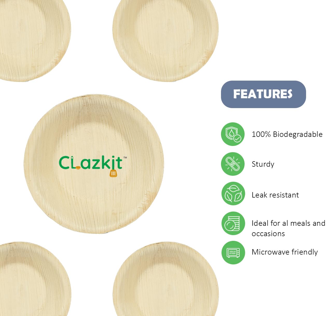 Eco-Friendly 25-Pack Areca Round Deep Plates - 12 Inch Biodegradable Disposable Plates for Pasta, Soup & Snacks | Perfect for Birthdays, Weddings & Parties | Sustainable Alternative to Wooden Bamboo Plates | Ideal for Home Dining, Catering & Outdoor Events
