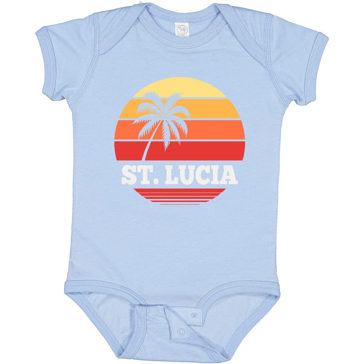 Inktastic St Lucia Vacation Travel Cruise Baby Bodysuit - Cute Tropical Outfit for Cruise, Beach & Family Photos - Perfect Baby Gift for Travel Lovers