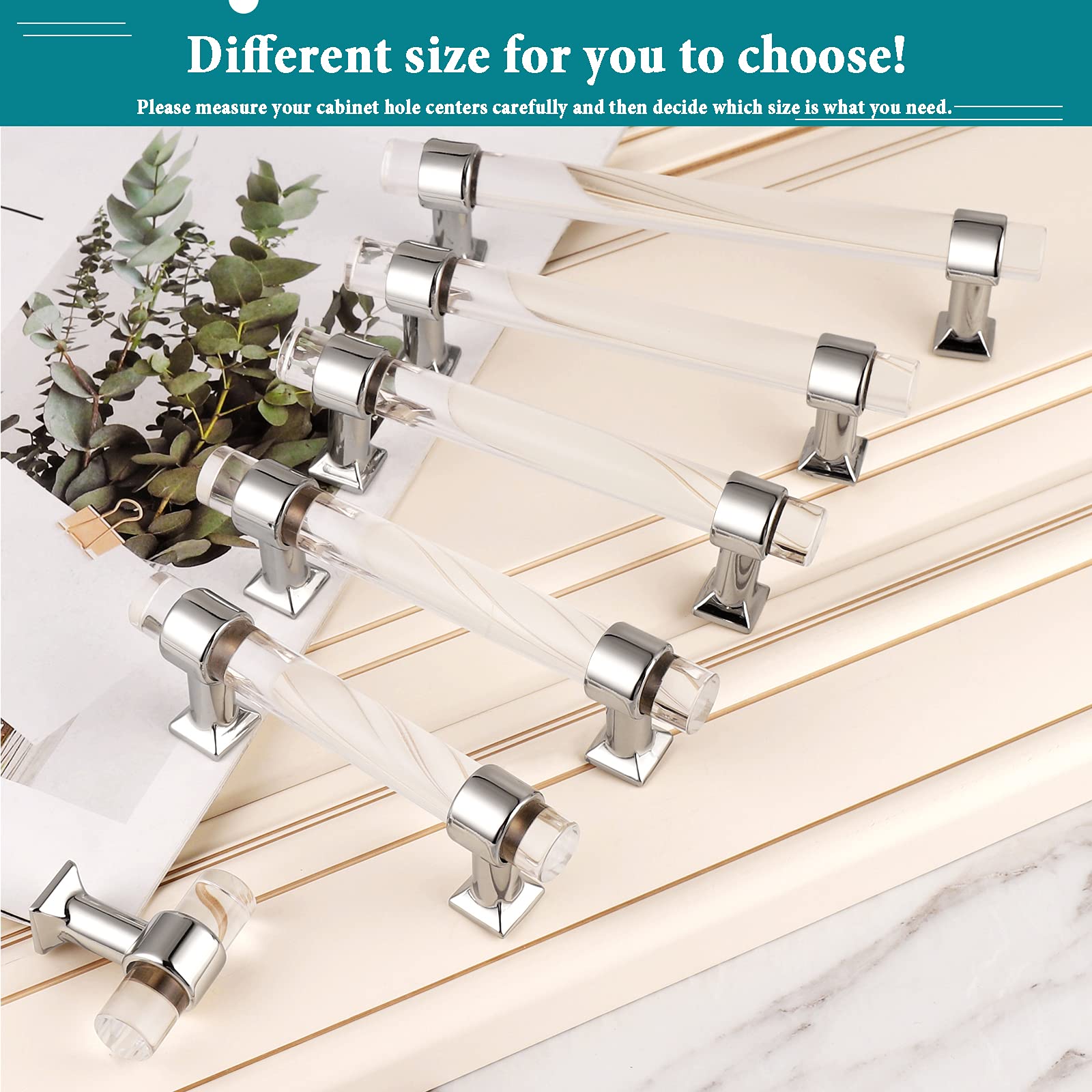 Silver Chrome Cabinet Handles 30 Pack - 4