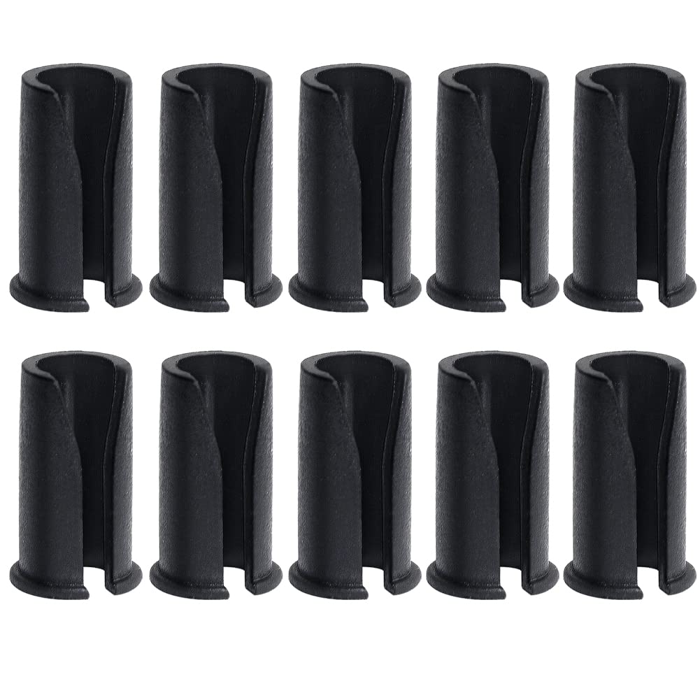 10PCS Bicycle Cable Clamps - Plastic U-Shape Bike Cable Guides for Brake & Shift Cables | MTB & Road Bike Frame Clips | Durable U-Buckle Hose Clips for Secure Cable Management | Perfect for Cycling, Commuting & Bike Maintenance