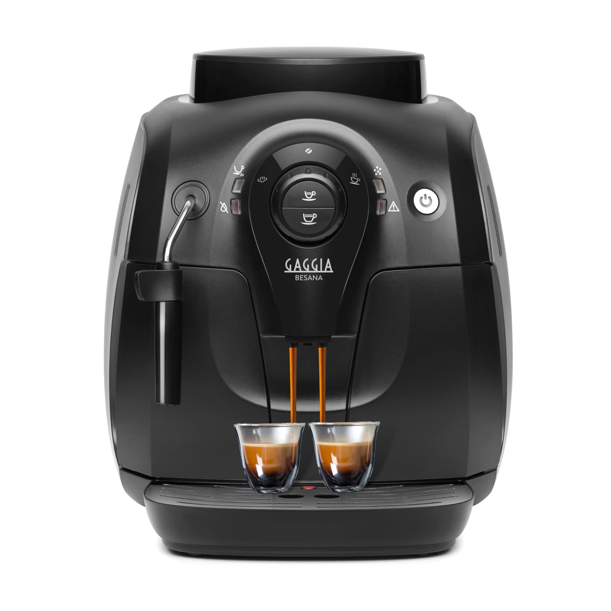 Gaggia Besana Automatic Espresso & Cappuccino Coffee Machine with Bean Grinder - 1400W Black RI8081 - 100% Made in Italy - Perfect for Home Baristas & Coffee Lovers