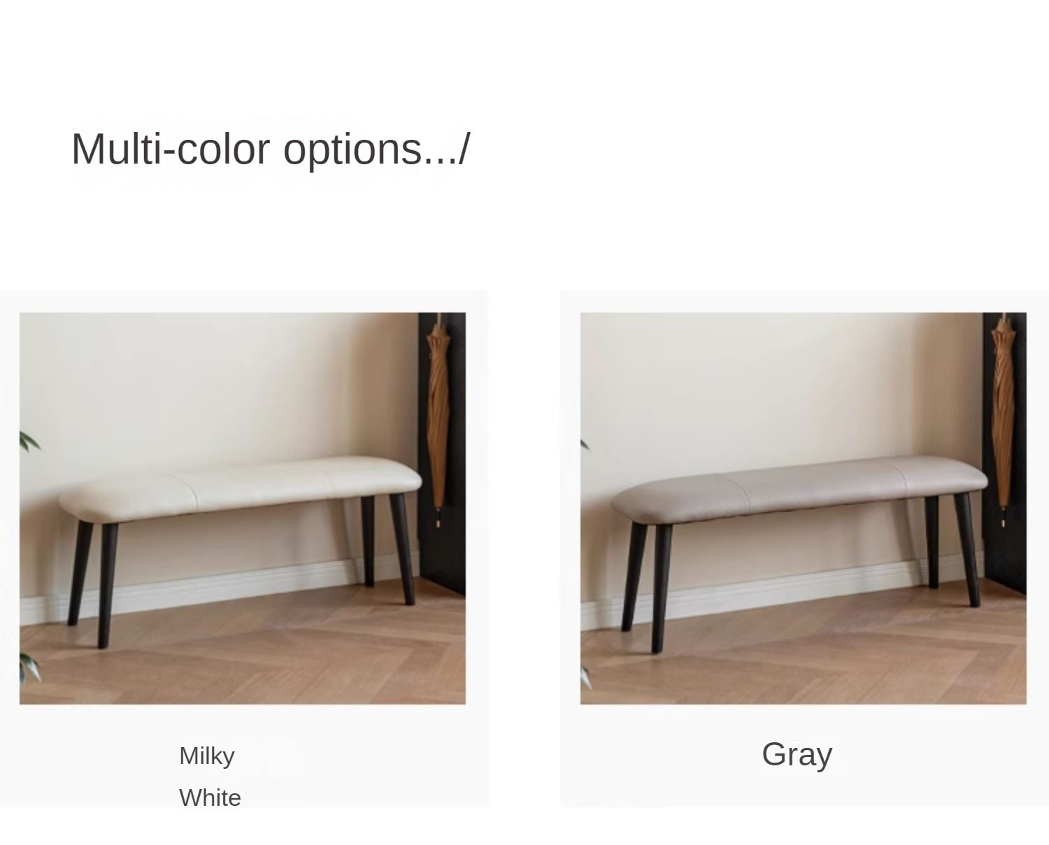 Solid Oak Wood Storage Bench with Upholstered Seat - Perfect for Entryway, Bedroom, or Living Room Organization