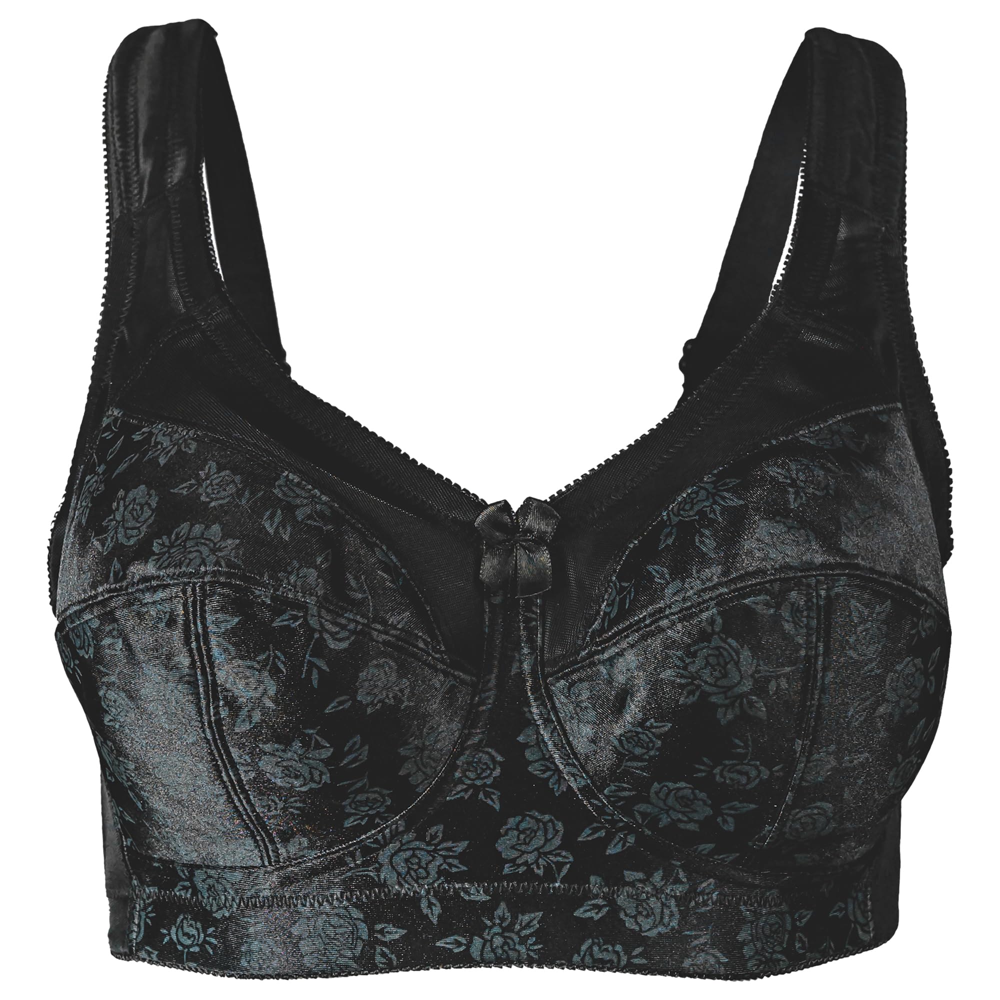 Women's 7102 Full Figure Wireless Seamed Cup Bra - Comfortable Support for Everyday Wear | Perfect for Work, Yoga & Lounge