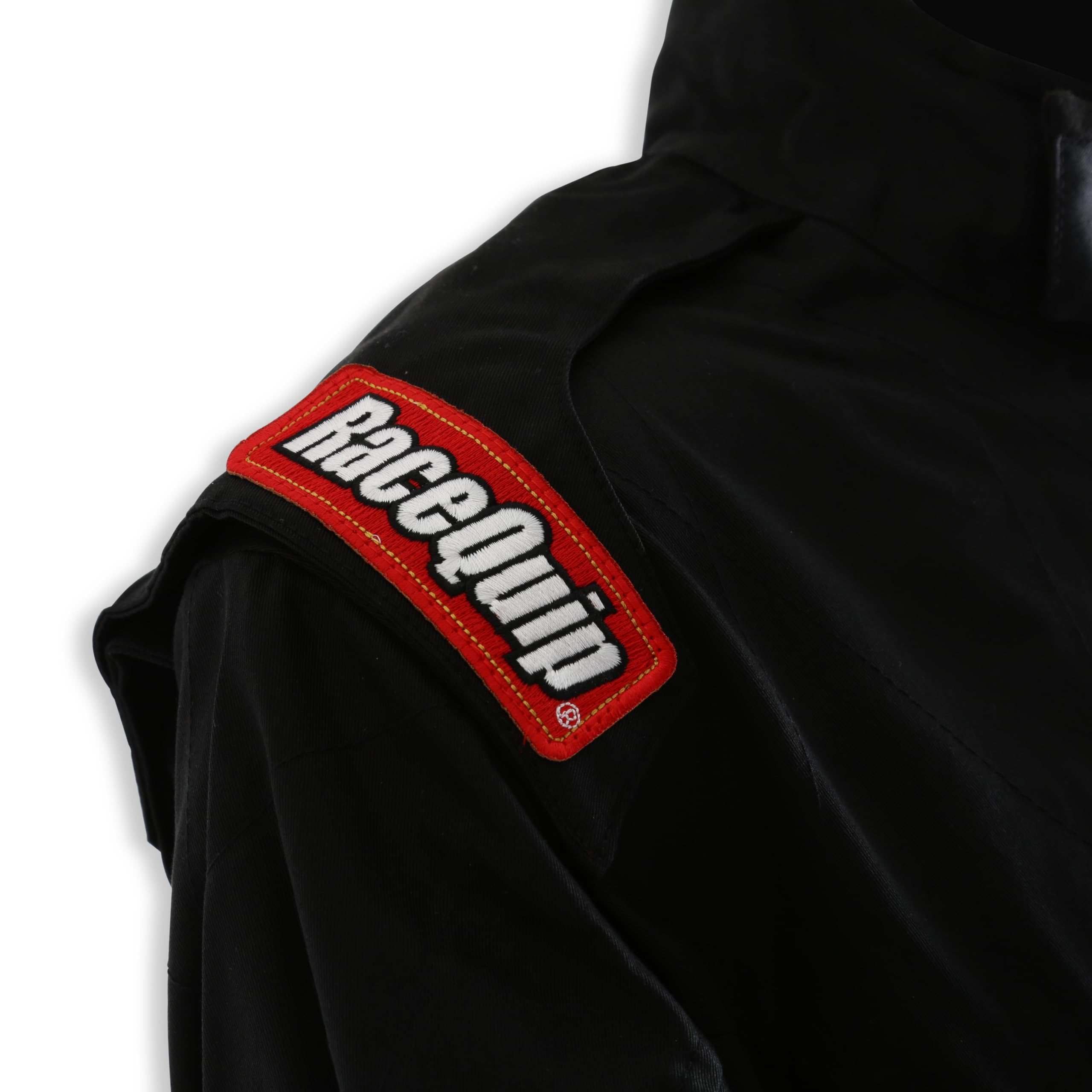 RaceQuip SFI 3.2A/1 Certified Single Layer Racing Fire Suit - Black, Medium (130903) - Ideal for Motorsports, Drag Racing & Track Safety