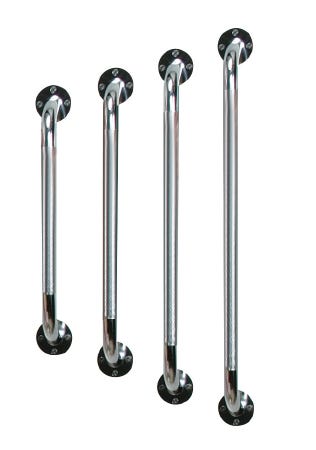 12 Inch Chrome Grab Bar for Bathroom Safety - Non-Slip Shower Handle for Elderly & Disabled - ADA Compliant Bathroom Assist Rail for Toilet & Shower Use