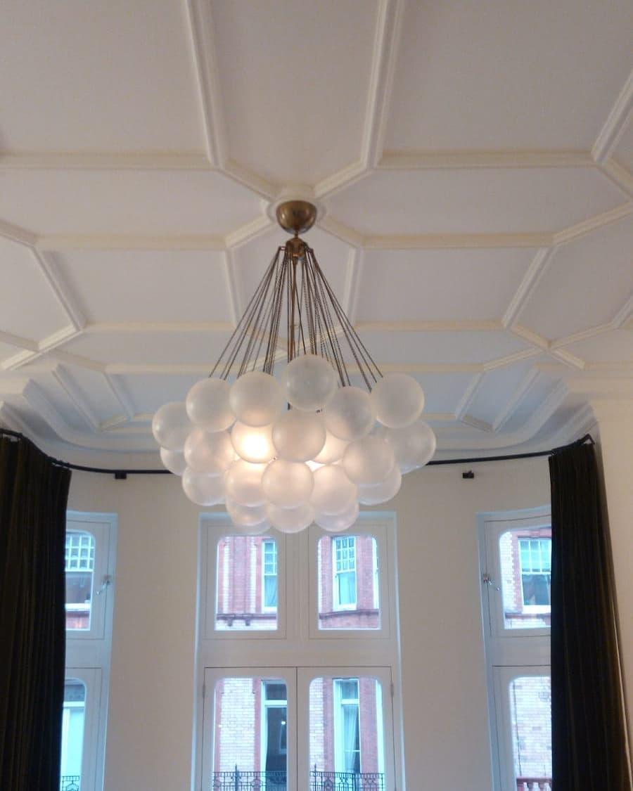 Elegant Bubble Chandelier - Modern Crystal Ceiling Light Fixture for Dining Room, Bedroom & Living Room Decor | Perfect for Home, Wedding & Event Lighting