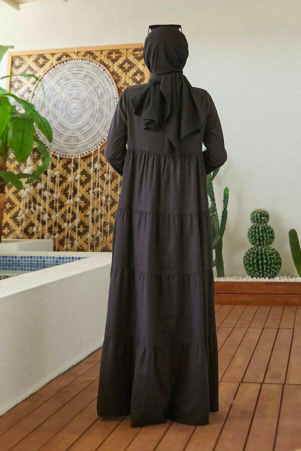 Elegant Tiered Long Maxi Dress - Modest Flowy Summer Dress for Women - Perfect for Beach Vacations, Weddings & Casual Outings