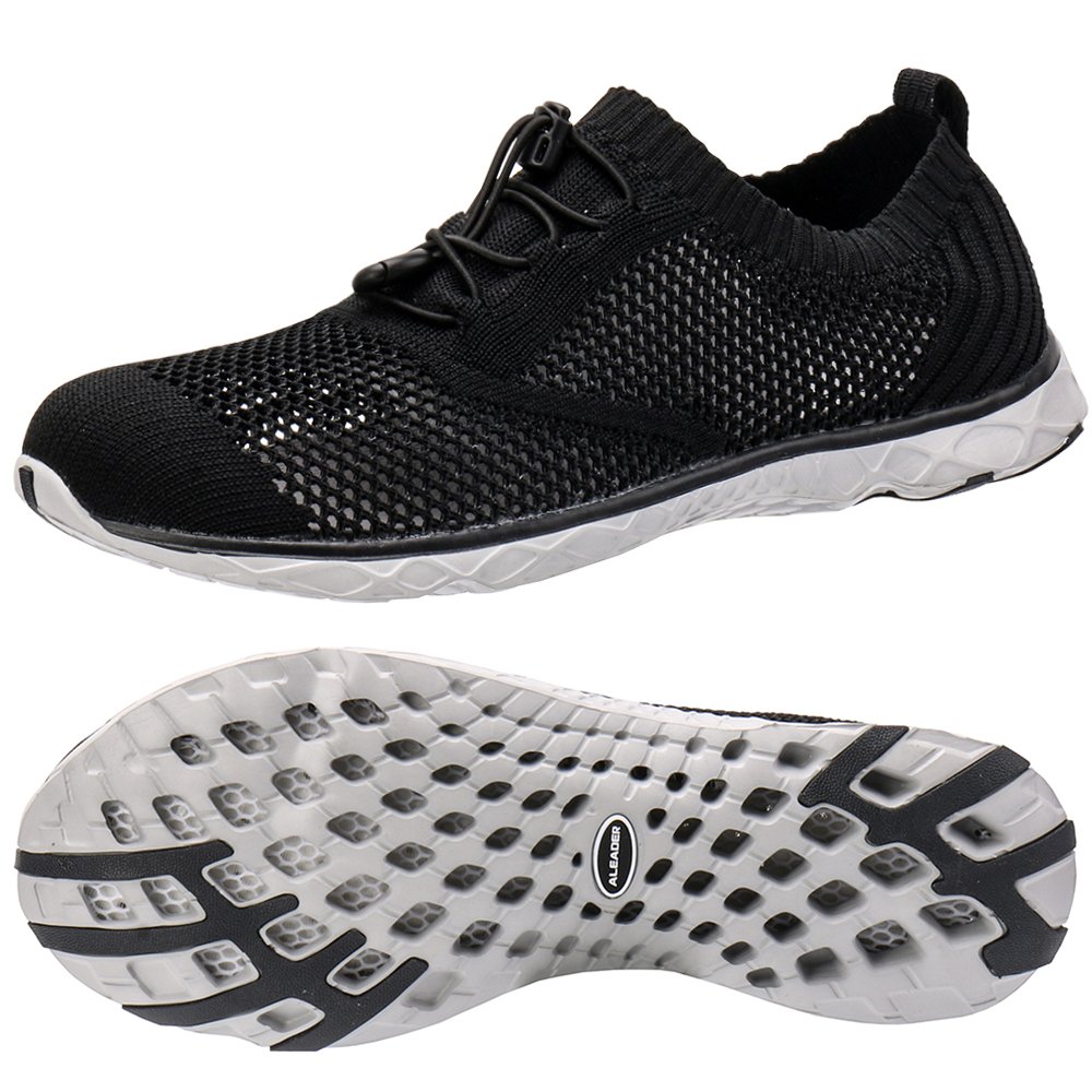 ALEADER Men's Breathable Mesh Slip-On Water Shoes for Swimming, Beach, Aqua Yoga & Outdoor Activities