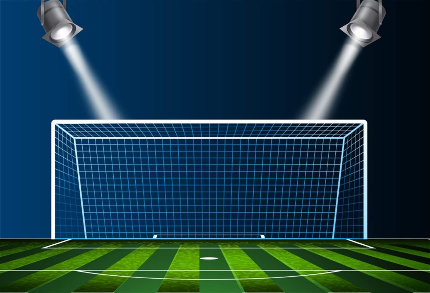 Leowefowa 10x6.5ft Soccer Field Goal Vinyl Backdrop - Football Photo Booth Background for Sports Themed Birthday Parties, Baby Showers & Studio Props | Perfect for Game Day Decor, Team Celebrations & Sports Photography
