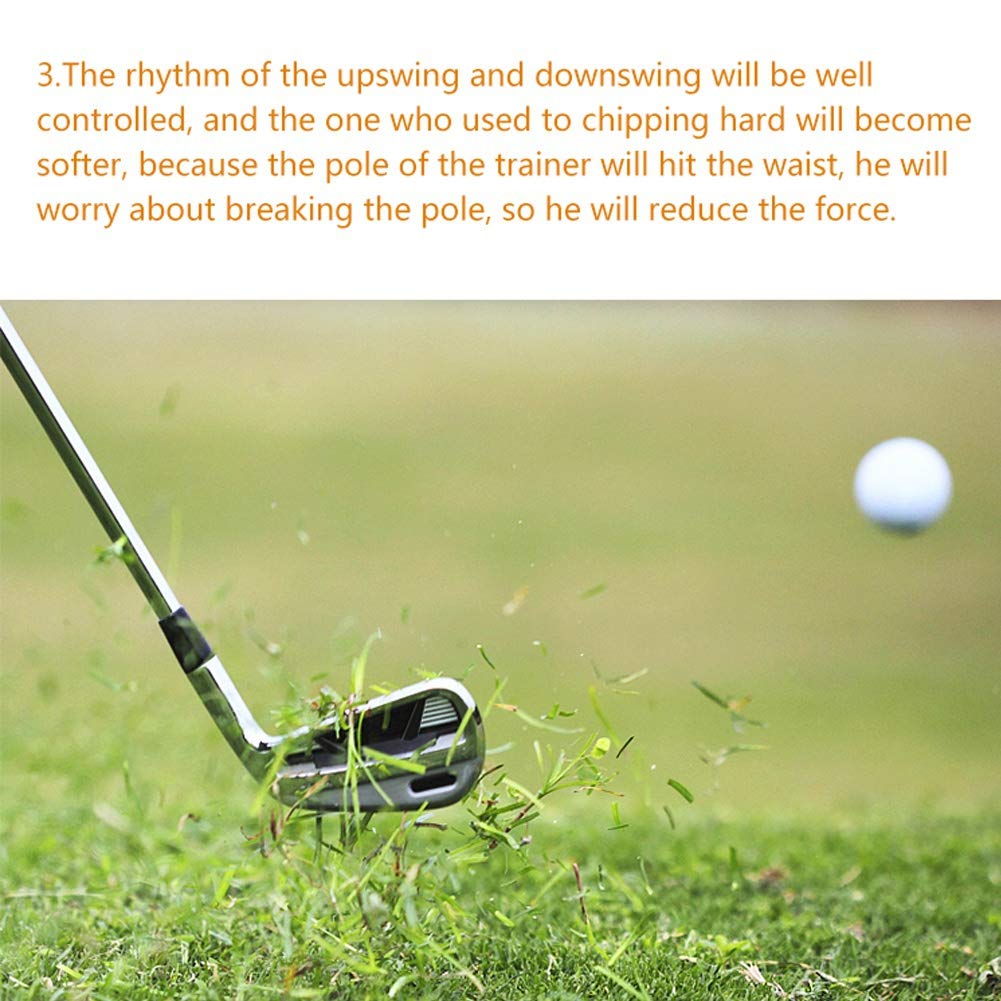 Ochine Chip Stix Golf Swing Trainer - Alignment Correction & Practice Guide for Beginners | Golf Training Aid & Equipment for Swing Improvement | Perfect for Driving Range & Backyard Practice (Ships from USA)