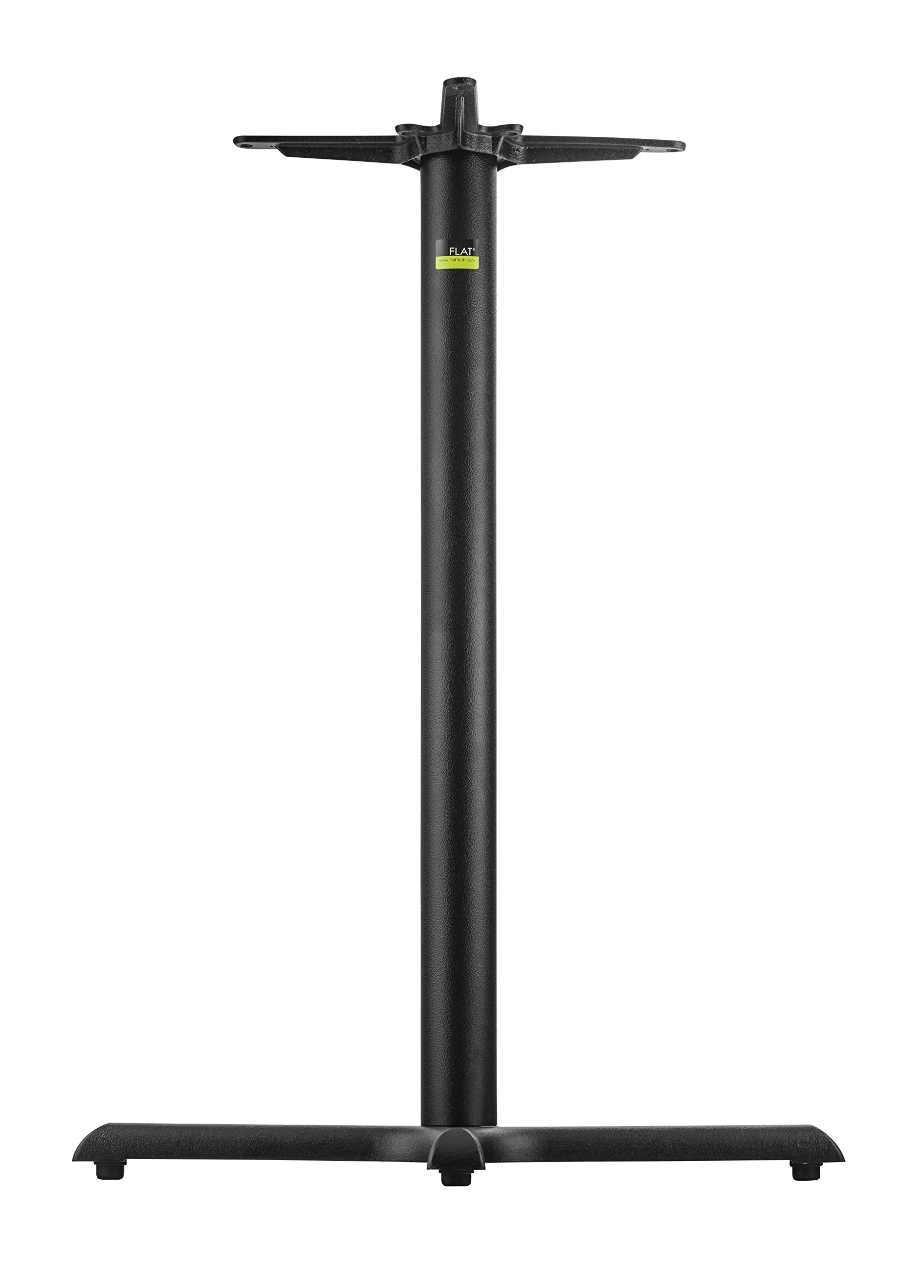 Self-Stabilizing X-Shaped Cast Iron Table Base - Auto-Adjust Height for Square & Round Tops Up to 36