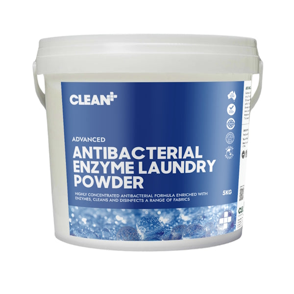 Clean Plus Advanced Antibacterial Premium Enzyme Laundry Powder - Powerful Stain Removal for Whites & Colors | Ideal for Family Laundry, Baby Clothes & Sensitive Skin | Eco-Friendly & Hypoallergenic