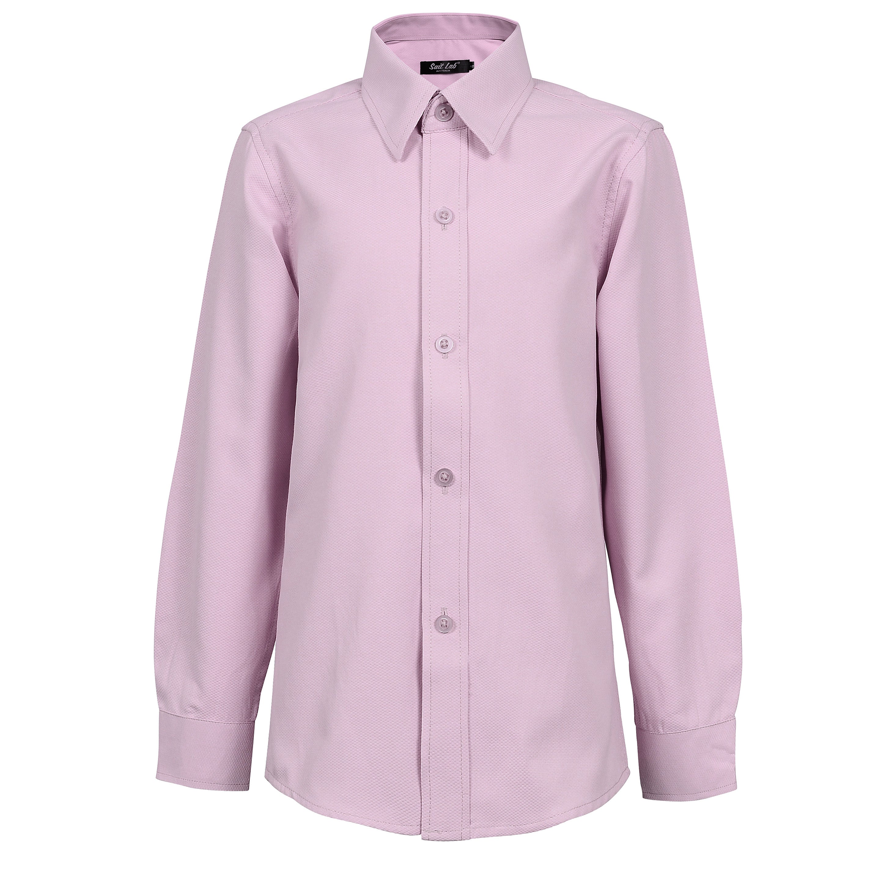 Boys Pink Textured Dress Shirt for Kids - Formal & Casual Wear - Perfect for School, Parties & Special Occasions