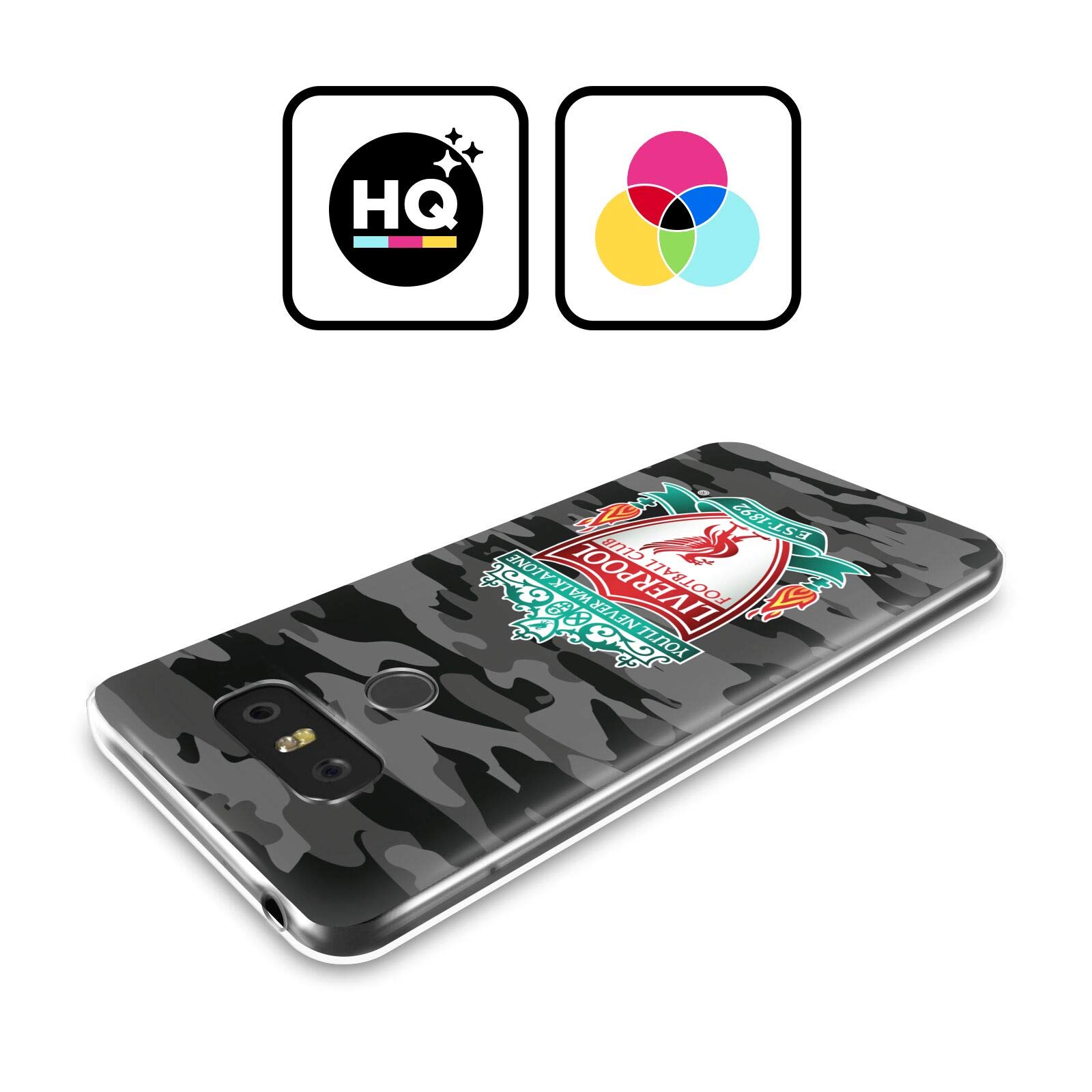 Head Case Designs Liverpool FC Away Camou Soft Gel Case for LG G8 ThinQ - Officially Licensed Phone Cover for Fans & Travel