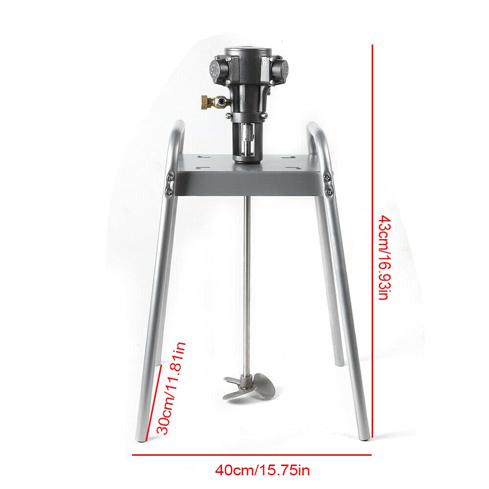 5 Gallon Pneumatic Paint Mixer Machine - Stainless Steel Automatic Paint Mixer for Mortar, Paint, Grout, Plaster, Thinset & Fodder - Perfect for Construction, DIY Projects & Professional Painting Jobs