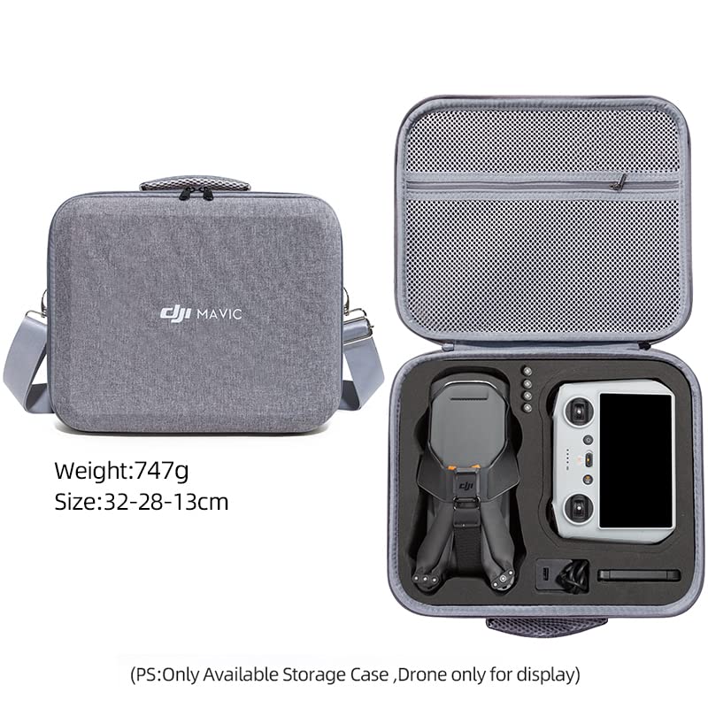 **Fenmaru Mavic 3 Classic Case for DJI Mavic 3 Classic Drone Accessories - Portable Travel Storage Bag Compatible with DJI RC, RC-N1 & Pro Controller (Grey) - Perfect for Travel, Hiking & Outdoor Adventures**