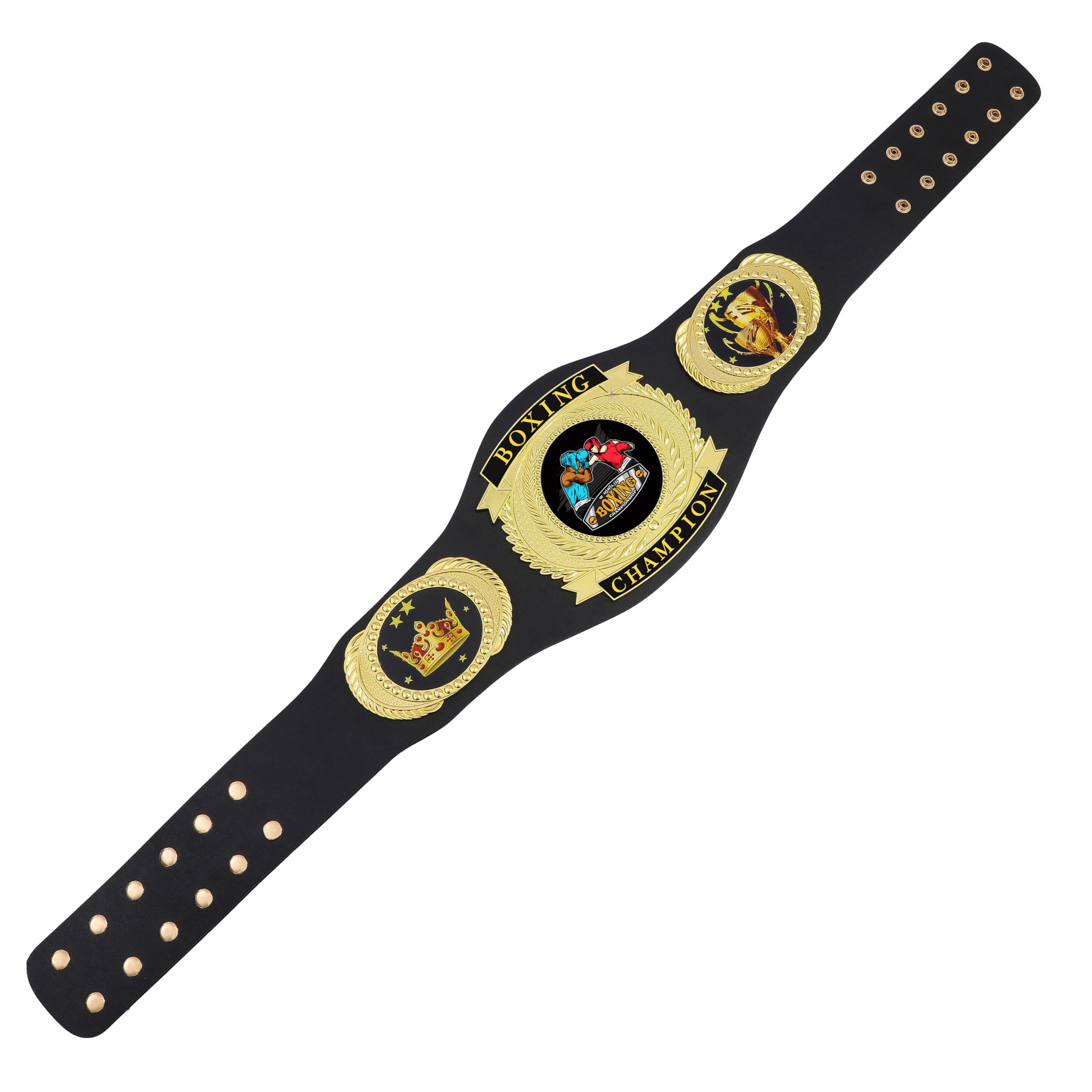 Custom Boxing Championship Belt for Adults - Real Leather Wrestling Belt Trophy Award - Perfect for Sports Awards, Gifts & Championship Events
