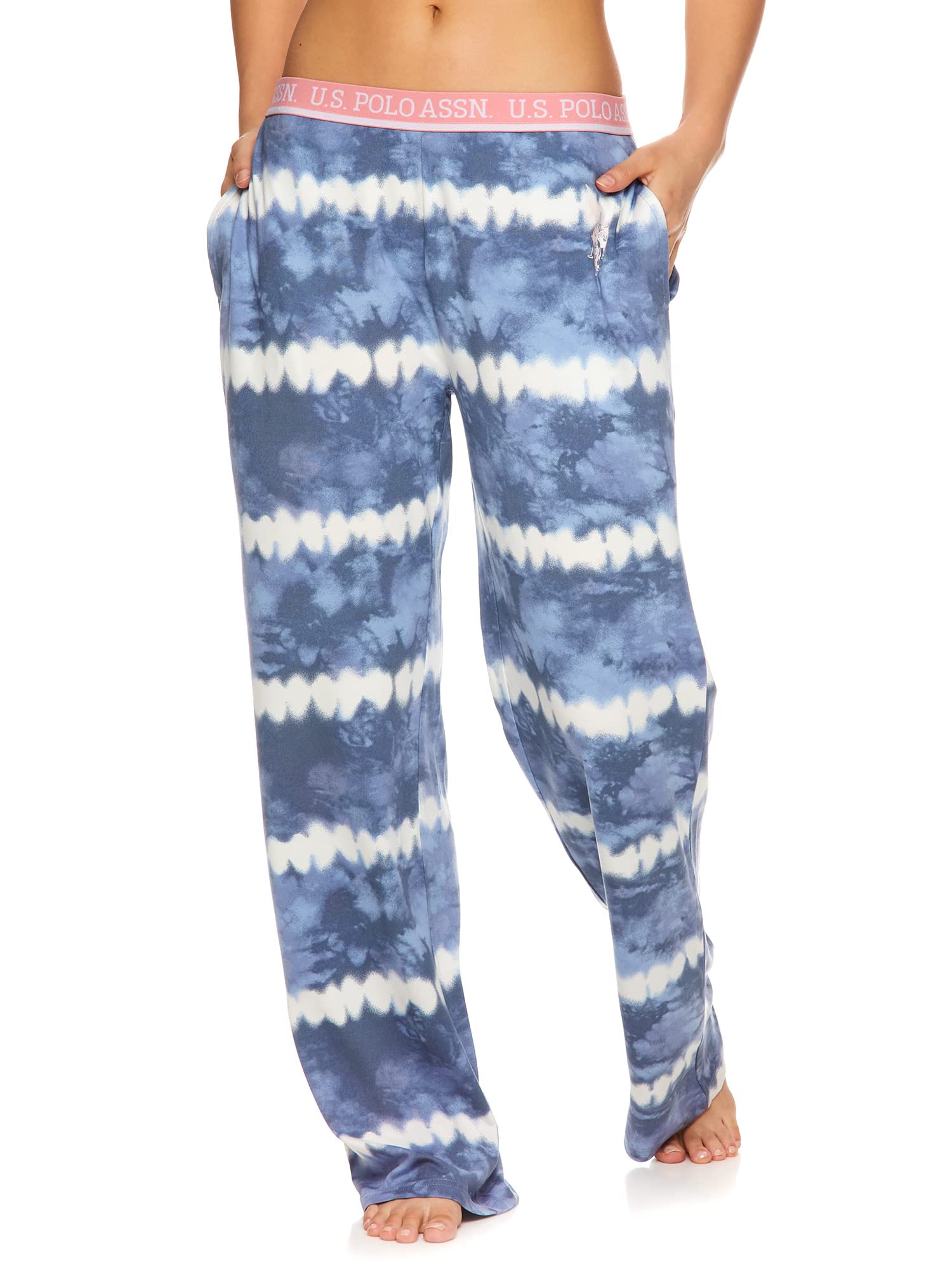 U.S. Polo Assn. Women's Soft Cotton Pajama Pants - Comfy Lounge & Sleepwear with Elastic Waistband - Perfect for Relaxing at Home, Lounging & Gift Giving