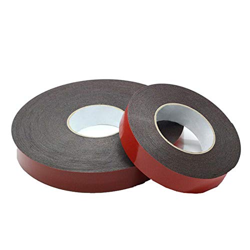 5 PCS Double Sided Foam Tape PE Red Film Black Sponge Waterproof Mounting Adhesive Tape Roll (58mm) - Strong Bonding for Phone Display, Camera Cover, Auto Parts, Home Decoration, Paper Crafts & DIY Projects