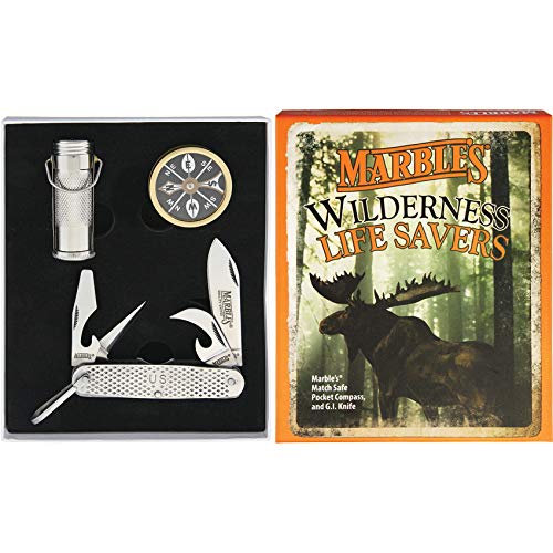 Premium Wilderness Survival Kit with Marble Design - Essential Outdoor Gear for Camping, Hiking & Emergency Preparedness