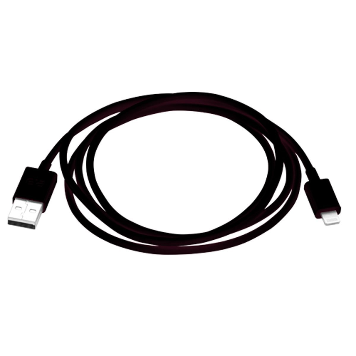 PureGear 6-Foot Charge-Sync Cable for Apple Lightning Devices - Fast Charging & Data Sync, Durable Black Braided Cord - Perfect for iPhone, iPad & Car Charging
