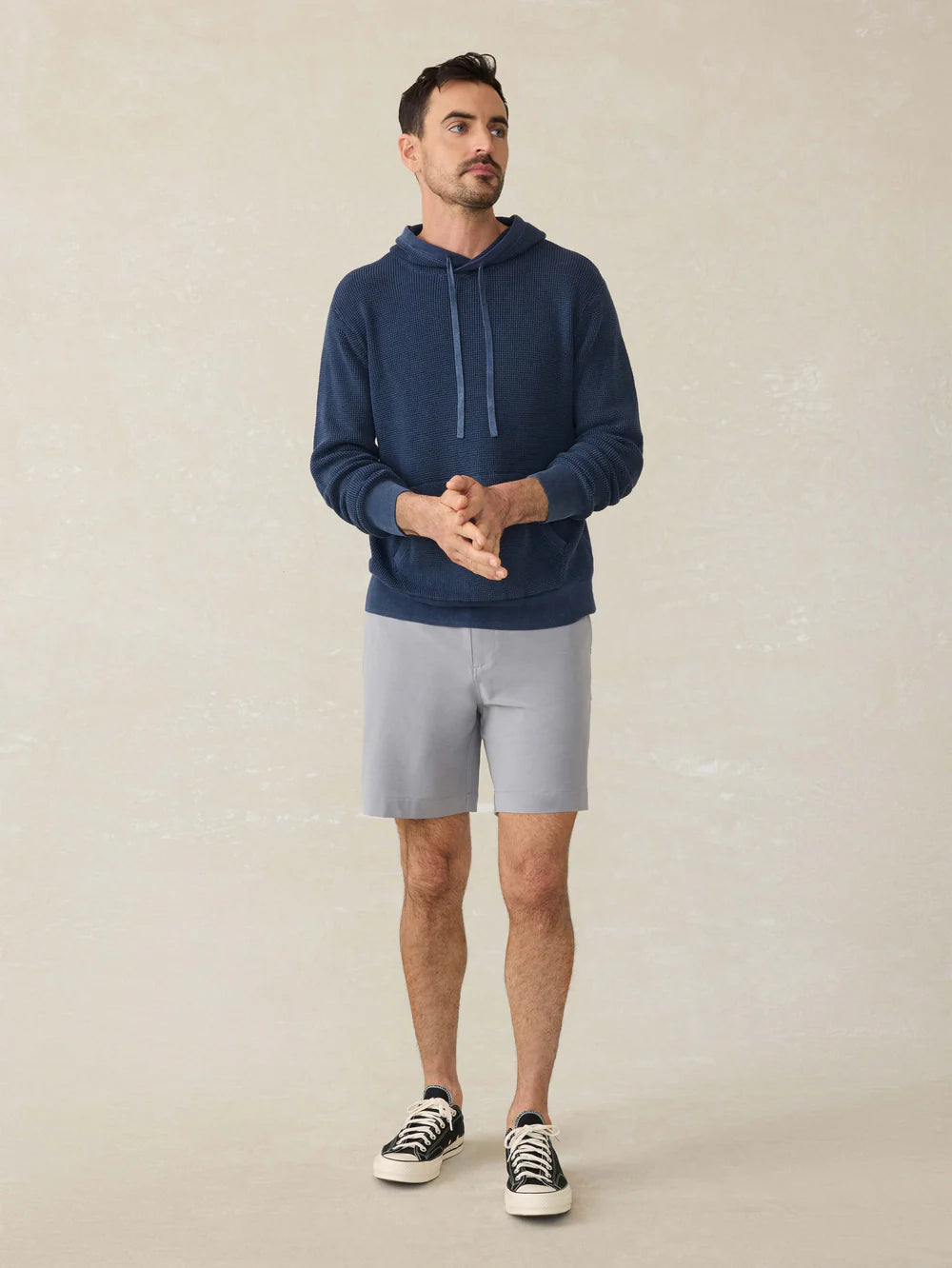 Faherty 7 Inch All Day Short 2.0 - Men's Comfortable Casual Shorts in Ice Grey | Perfect for Summer, Beach, Gym & Outdoor Activities