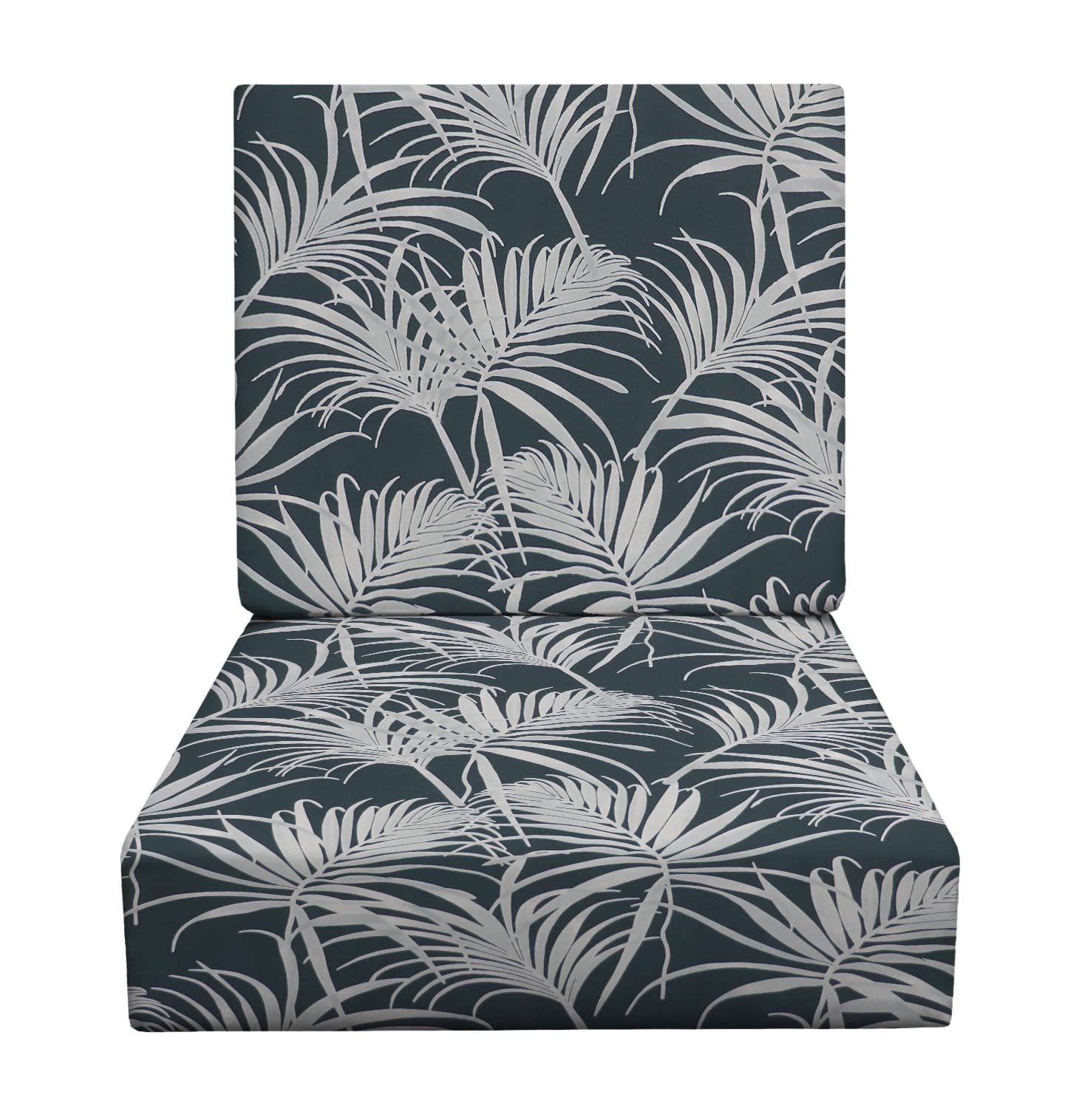 RSH DECOR: 23” x 24” Deep Seating Foam Cushion Set - All-Weather Spun Fabric, Water & Fade Resistant - Outdoor Chair Cushions for Patio Furniture (Cabrillo Passport Navy Blue) - Perfect for Backyard, Poolside & Garden Relaxation