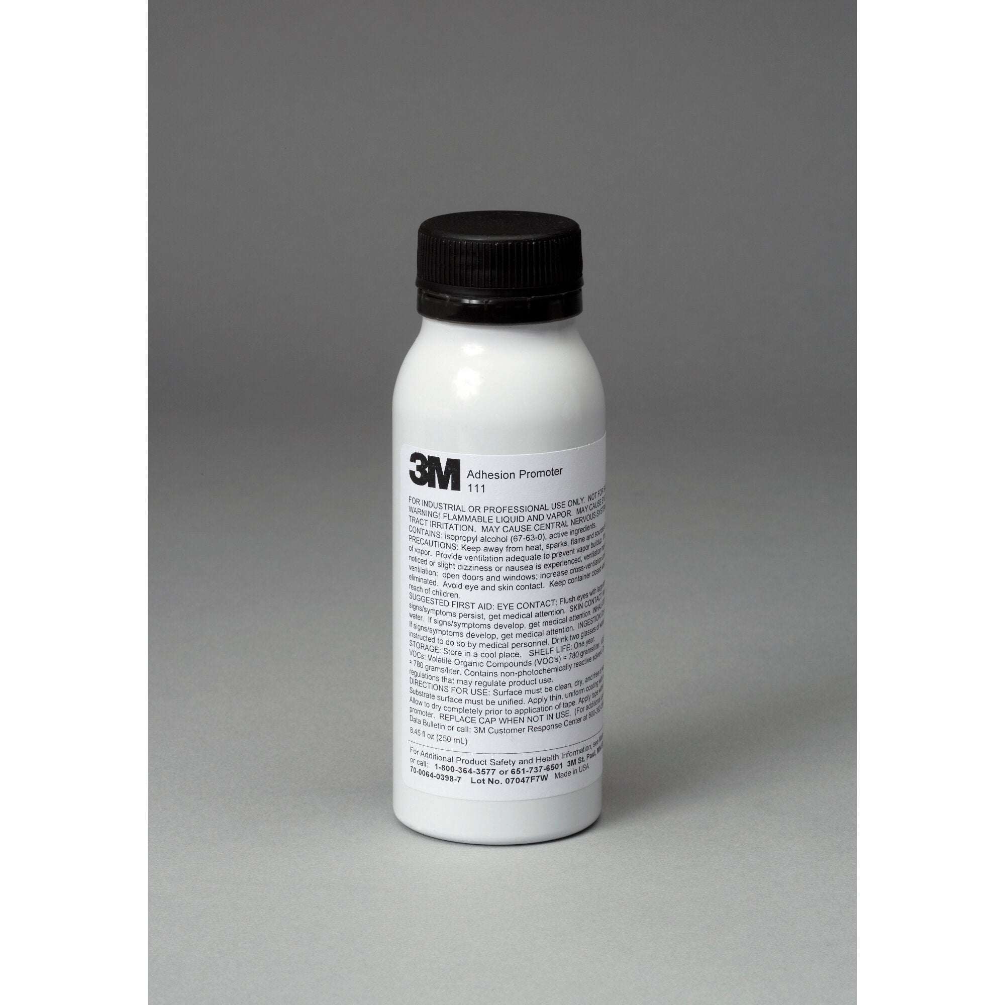 3M Adhesion Promoter 111 - Clear Automotive Primer for Plastic & Metal - 250 mL Bottle - Perfect for Car Repairs, DIY Projects & Industrial Bonding Applications