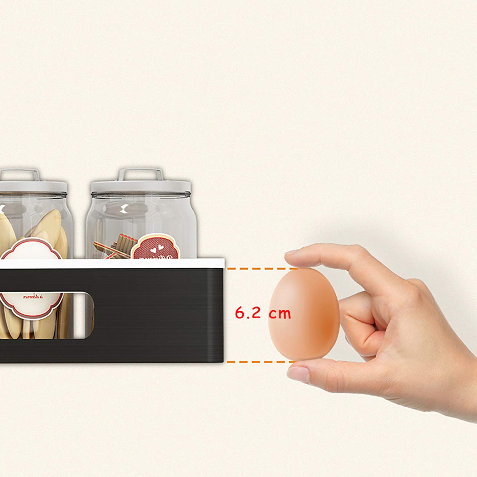 MEVIDA Wall Mount Rotating Spice Rack Organizer - 2 Tier Adjustable Kitchen Shelf for Seasoning Storage | Space Saving Pantry Cabinet Organizer | Perfect for Small Kitchens & Apartment Living
