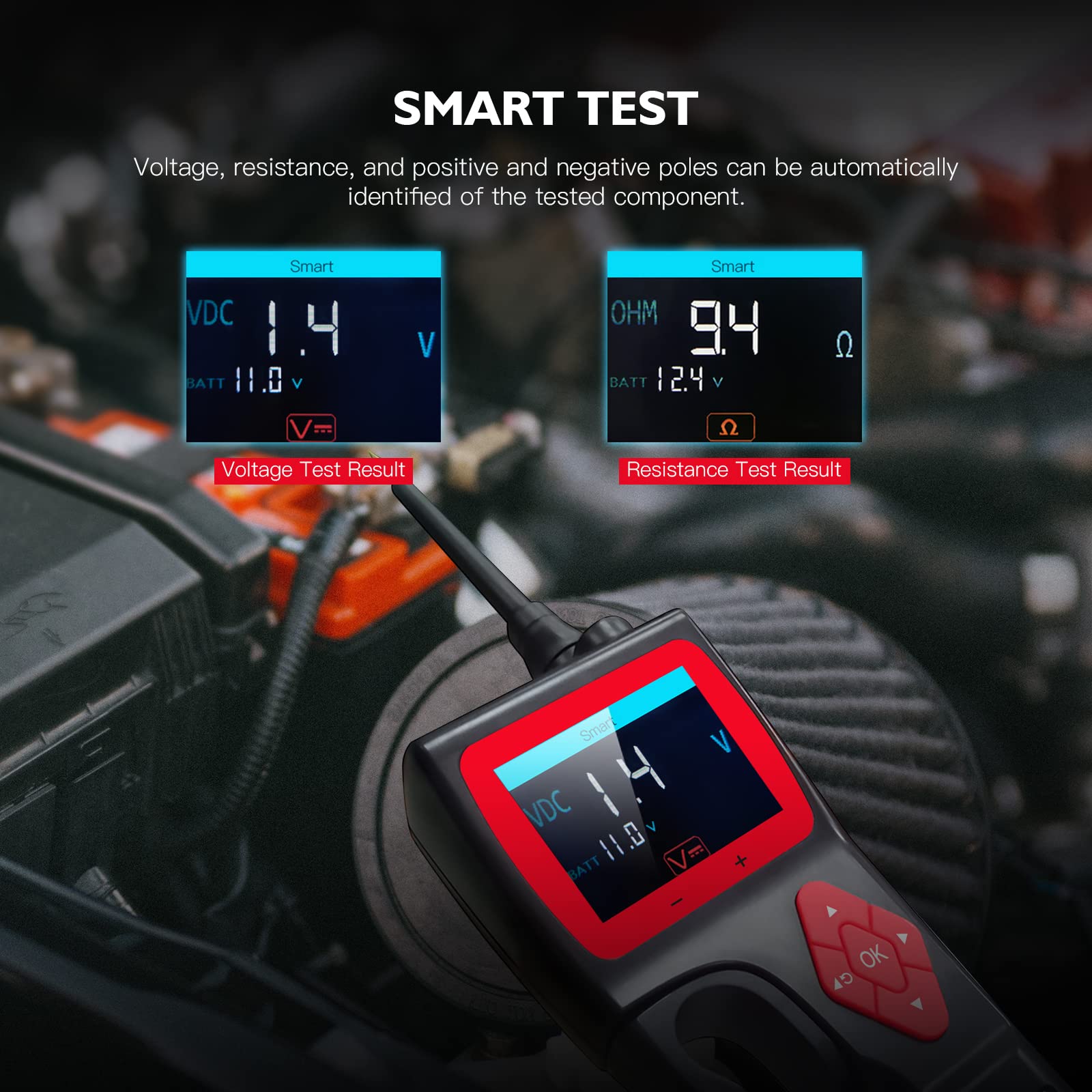 **P200 Power Circuit Probe Kit - Automotive Electrical Tester with 9-30V Range, Multimeter, Relay & Fuel Injector Test, Oscilloscope Mode (2024 Online Update) - Perfect for DIY Car Repairs & Professional Diagnostics**