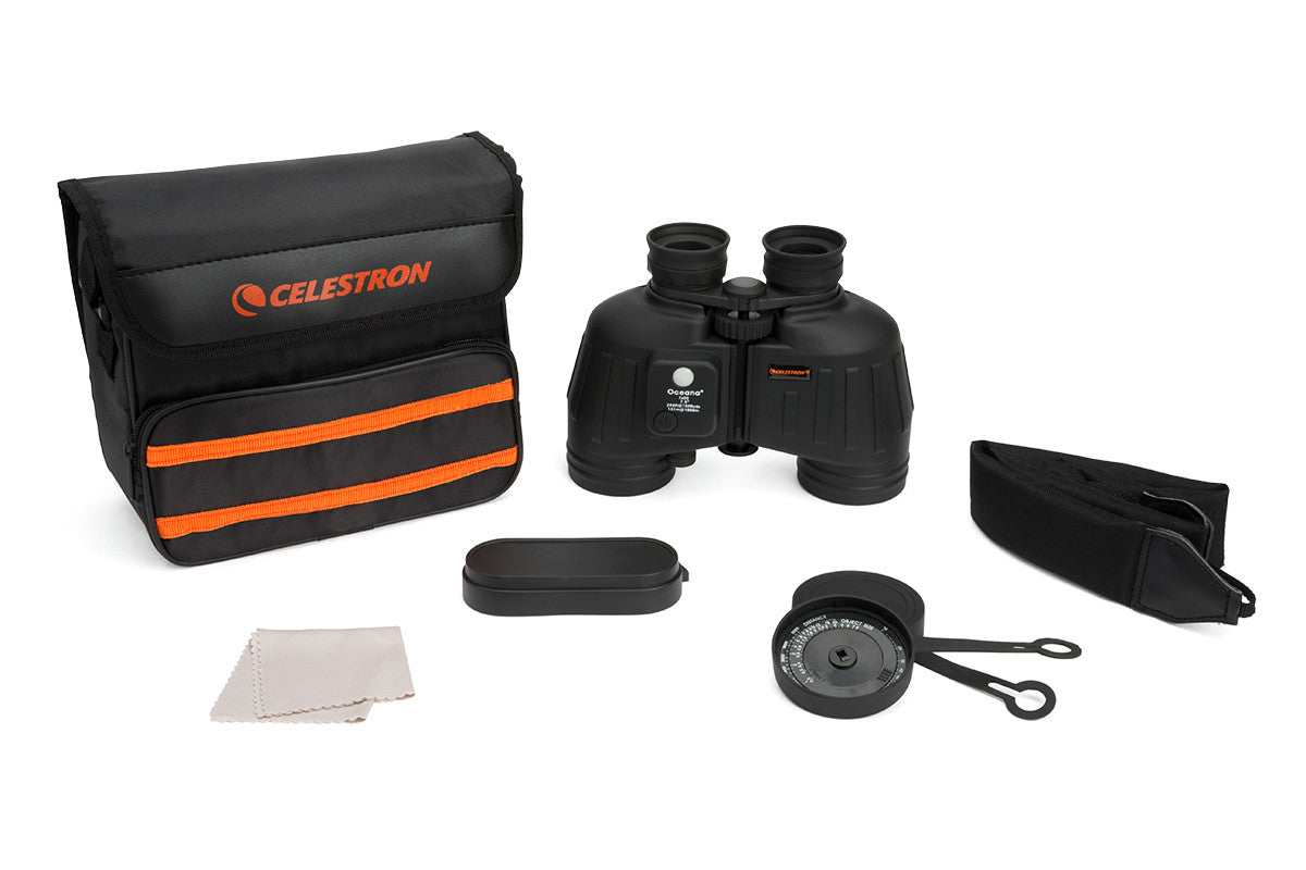 Oceana 7x50mm Porro Prism Marine Binoculars - Waterproof & Fogproof for Boating, Sailing, and Outdoor Adventures