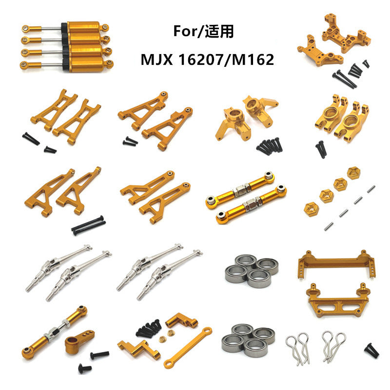 MJX 1/16 16207/M162 RC Car Metal Upgrade Parts Kit - High Performance Replacement Parts for RC Truck & Off-Road Vehicle - Perfect for Racing, Crawling & DIY Repair