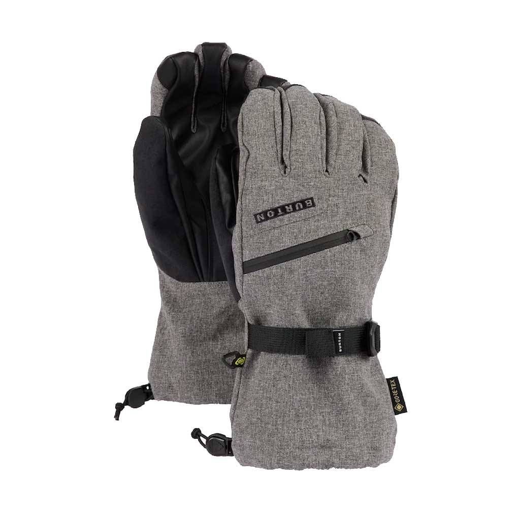 Burton 24/25 Gore-Tex Gloves - Waterproof & Breathable Winter Gloves for Skiing & Snowboarding - Grey Heather - Cold Weather Protection for Outdoor Sports