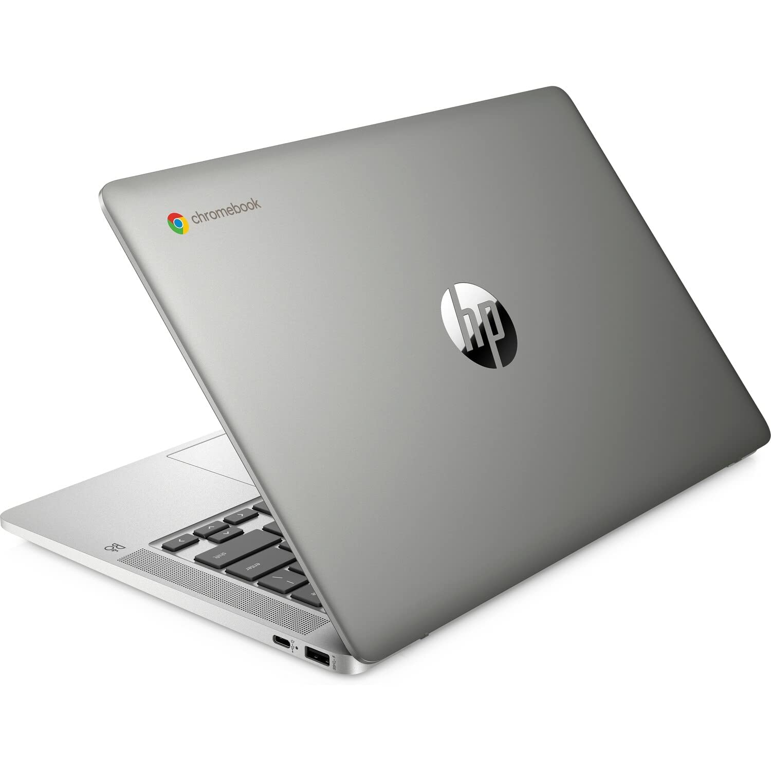 HP Chromebook 14a-na0052tg 14-inch HD Laptop | Intel Celeron N4120 | 4GB RAM | 64GB eMMC | WiFi & Bluetooth | Chrome OS | Renewed - Perfect for Students, Remote Work & Online Learning