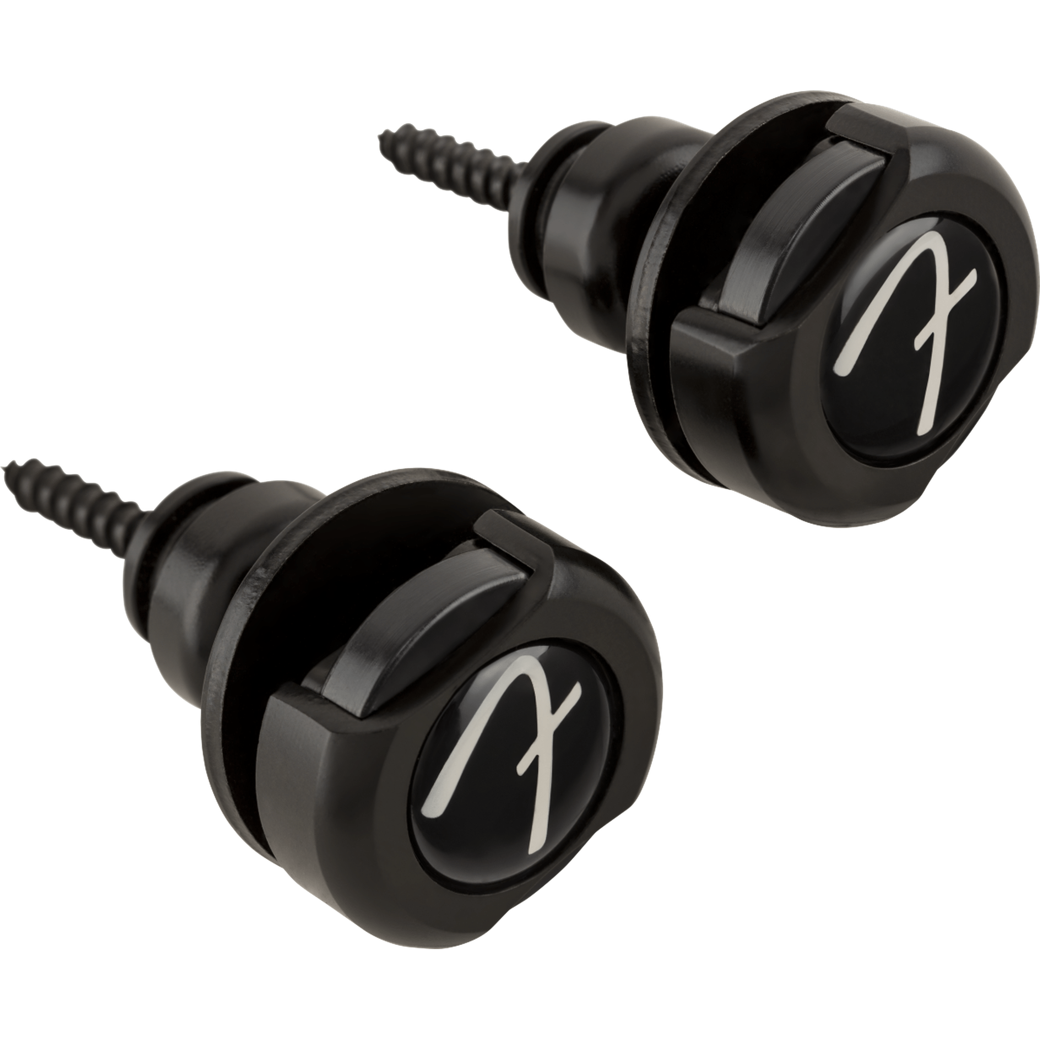 Fender Infinity Guitar Strap Locks - Black | Secure Guitar Strap Fasteners for Electric & Acoustic Guitars | Perfect for Live Performances & Studio Sessions