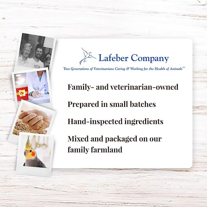 Premium LAFEBER'S Cockatiel Pellets - 5 lb Bag of Nutritious Daily Bird Food for Healthy Feathers & Digestion - Perfect for Cockatiel Care & Training Treats