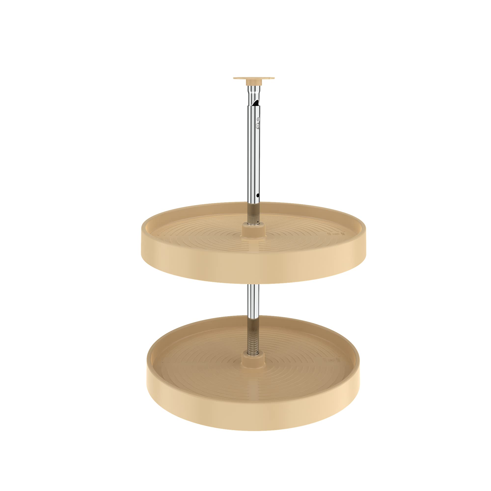 2-Tier Lazy Susan Turntable for Corner Cabinets - 360° Rotating Shelf Organizer for Spices, Kitchenware & Pantry Storage | Space-Saving Cabinet Solution