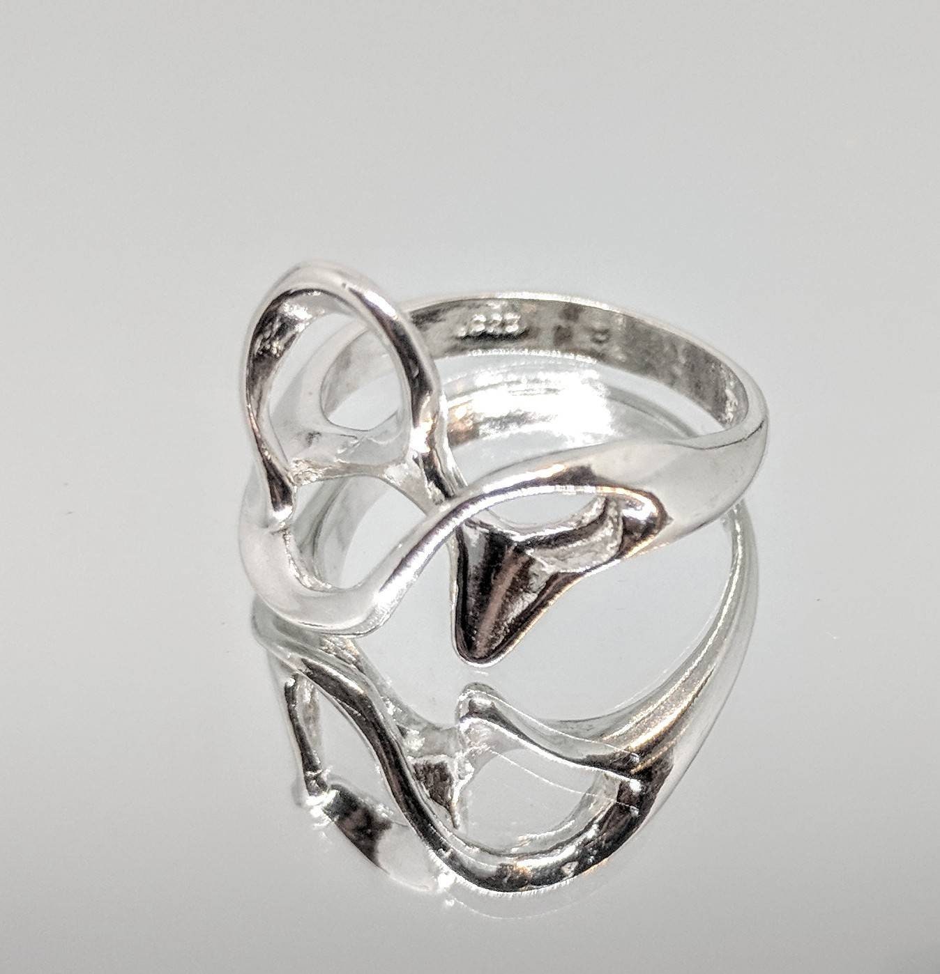 14K Gold or Sterling Silver Multi Swirl Freeform Ring - Size 7 DIY Jewelry Setting, Fashion Statement Ring for Women | Perfect for Weddings, Parties & Everyday Wear