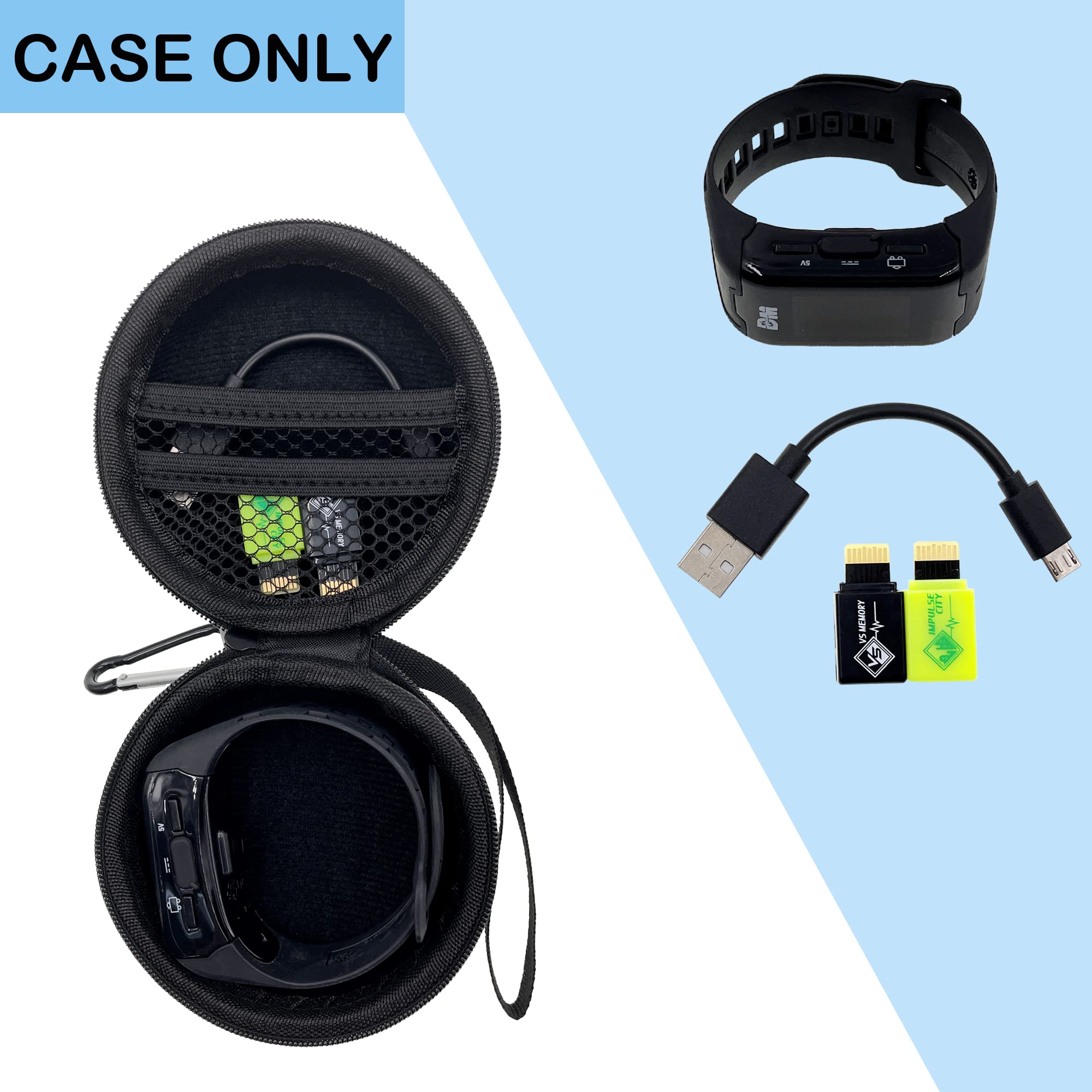 Bandai Vital Hero Digimon Carrying Case - Protective Travel Storage Pouch for Bandai Interactive Bracelet Accessories (Case Only) - Perfect for School, Travel & Outdoor Adventures
