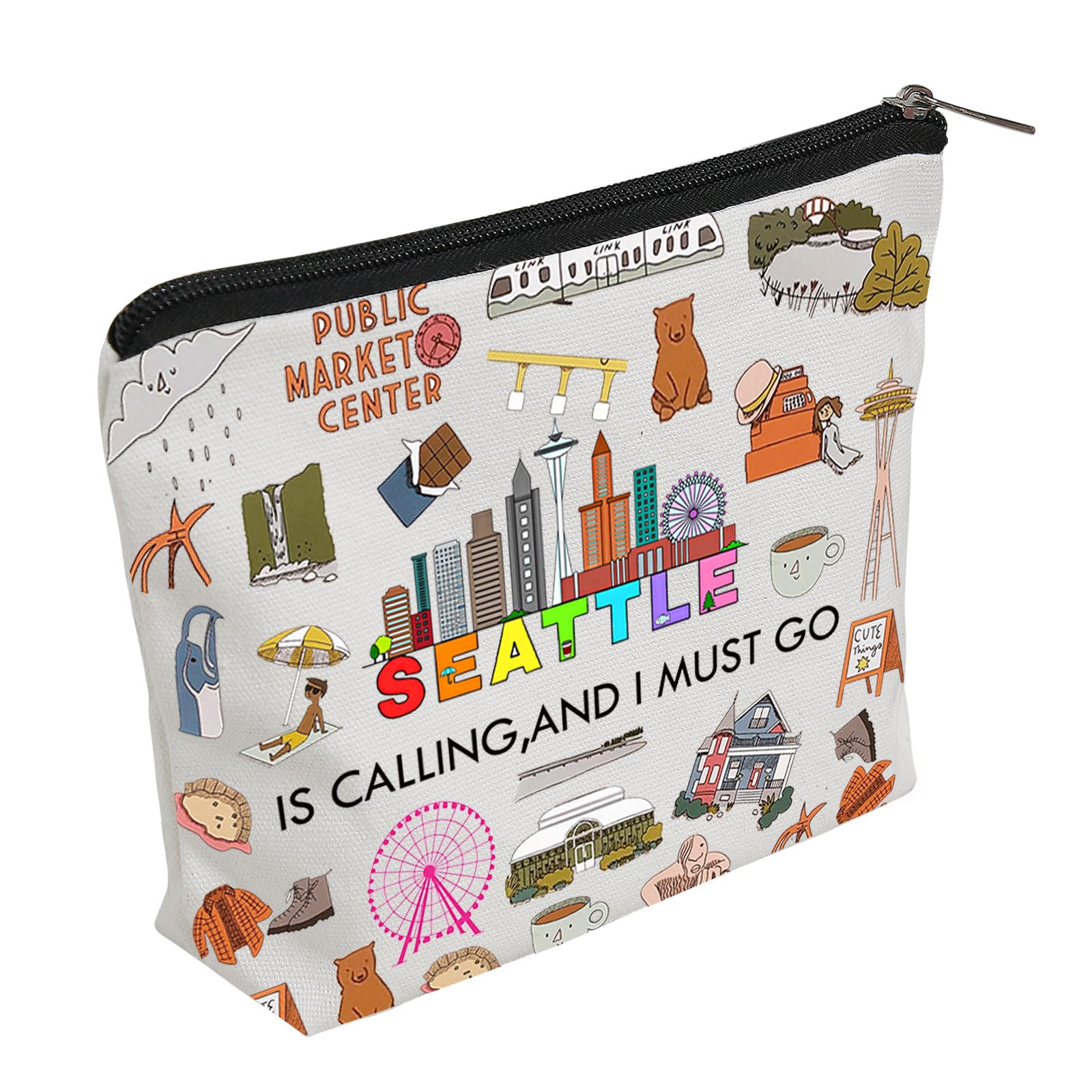 Seattle Travel Pouch Bag - Waterproof Seattle Souvenir & Vacation Organizer for City Trips | Perfect Travel Gift & Storage Case for Seattle Tours & Adventures