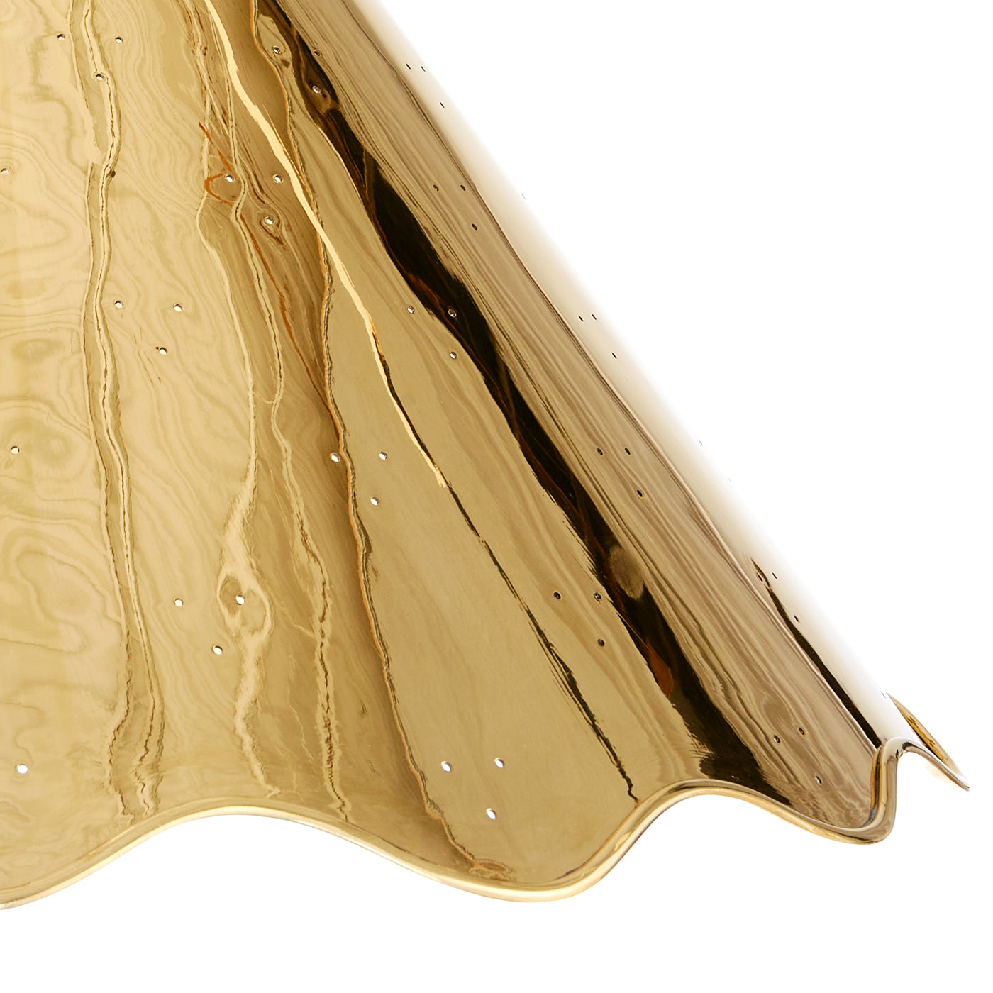 Large Brass Ripple Pendant - Vintage Boho Necklace for Women - Perfect for Layering, Beach Outfits & Festival Fashion